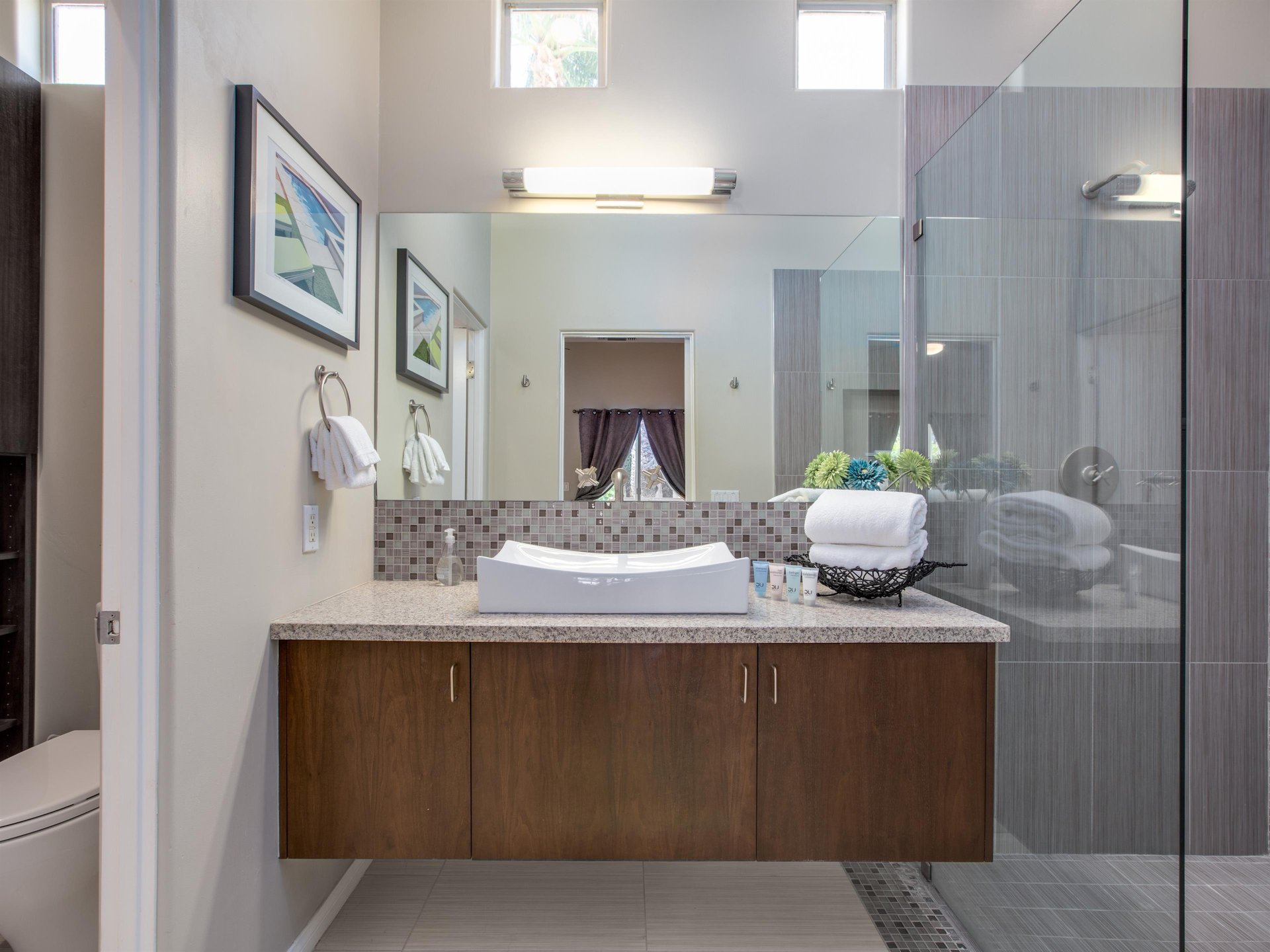 Ensuite bathroom with luxurious fixtures