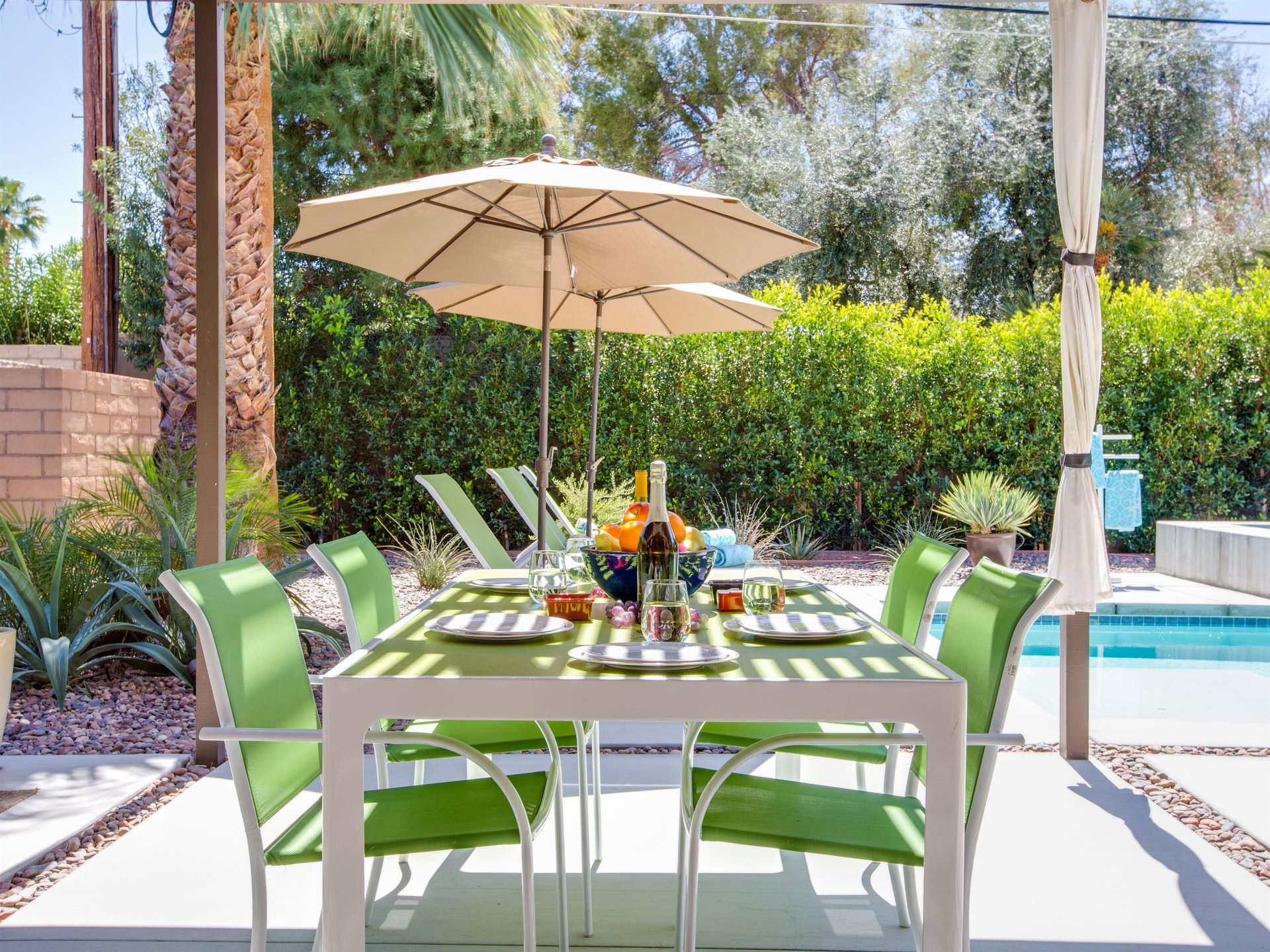 Enjoy alfresco dining