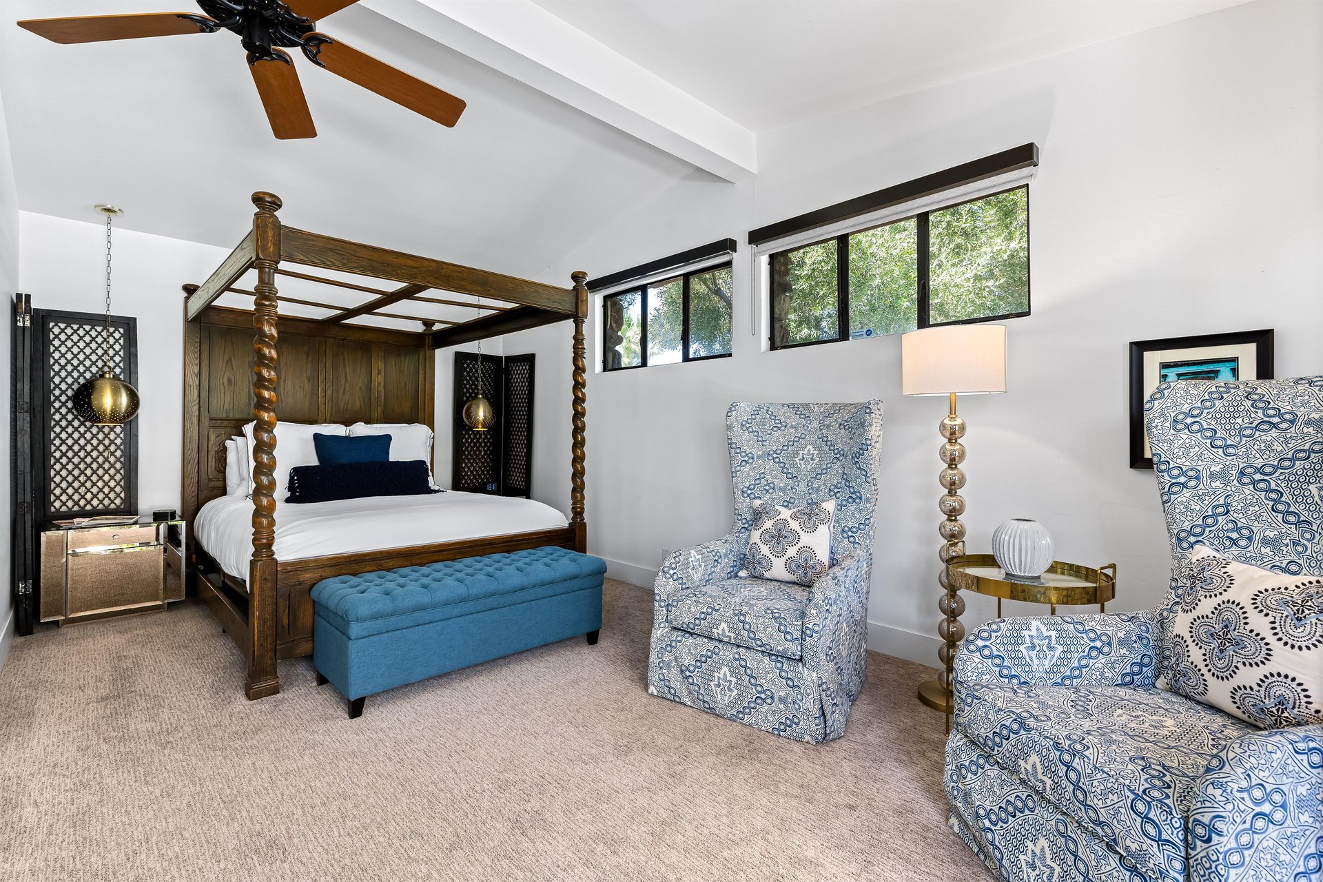 Comfortable guest bedroom