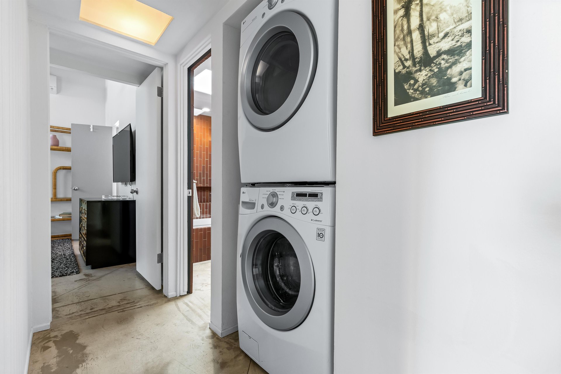 Washer and dryer unit