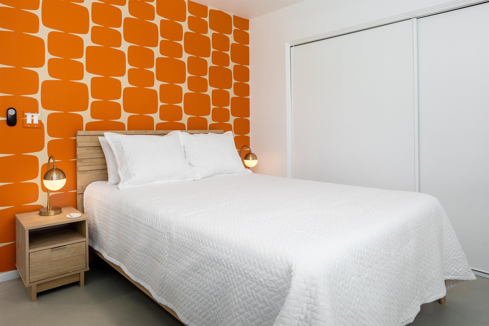 Peaceful guest bedroom