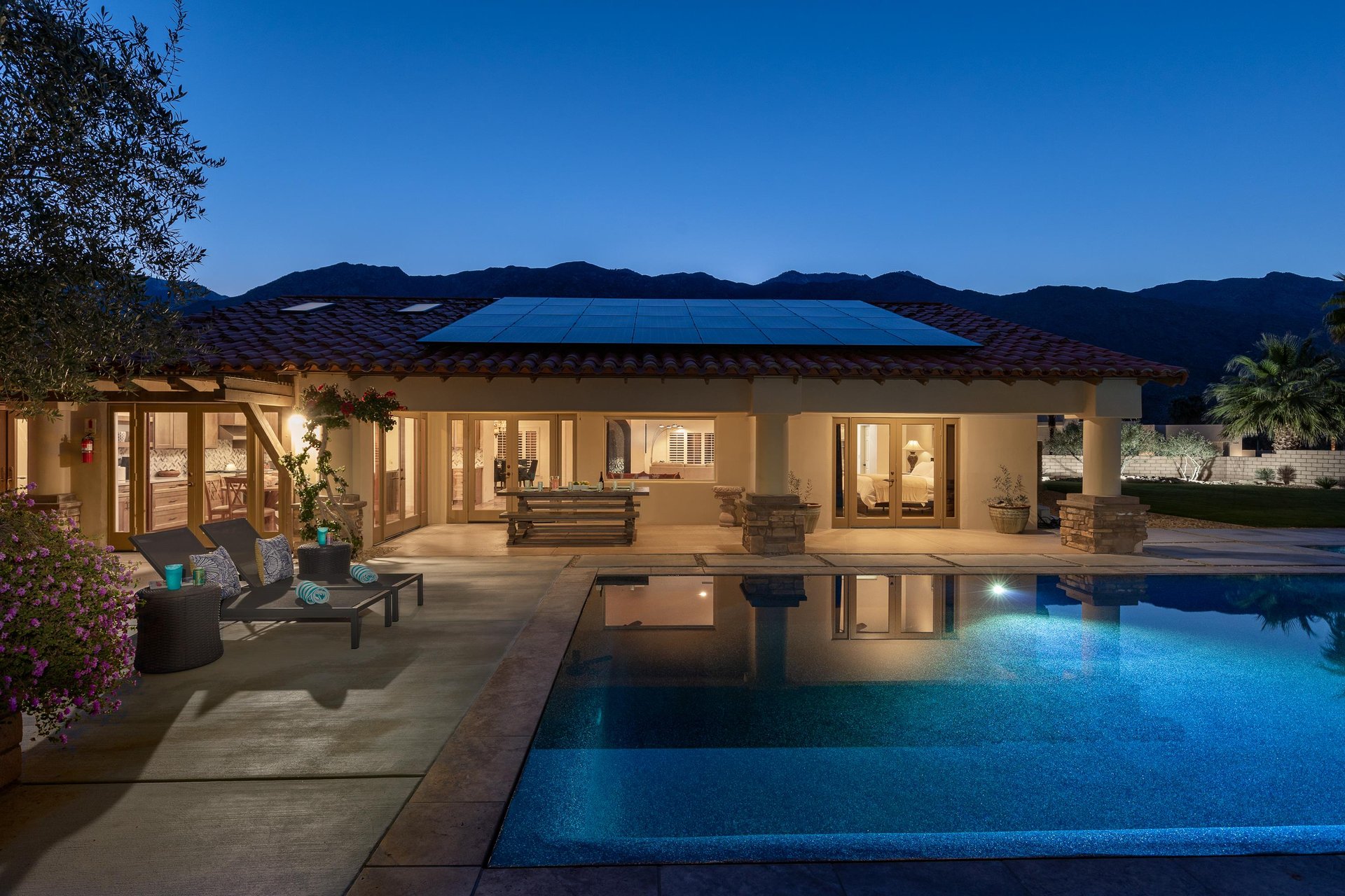 Tranquil desert evenings