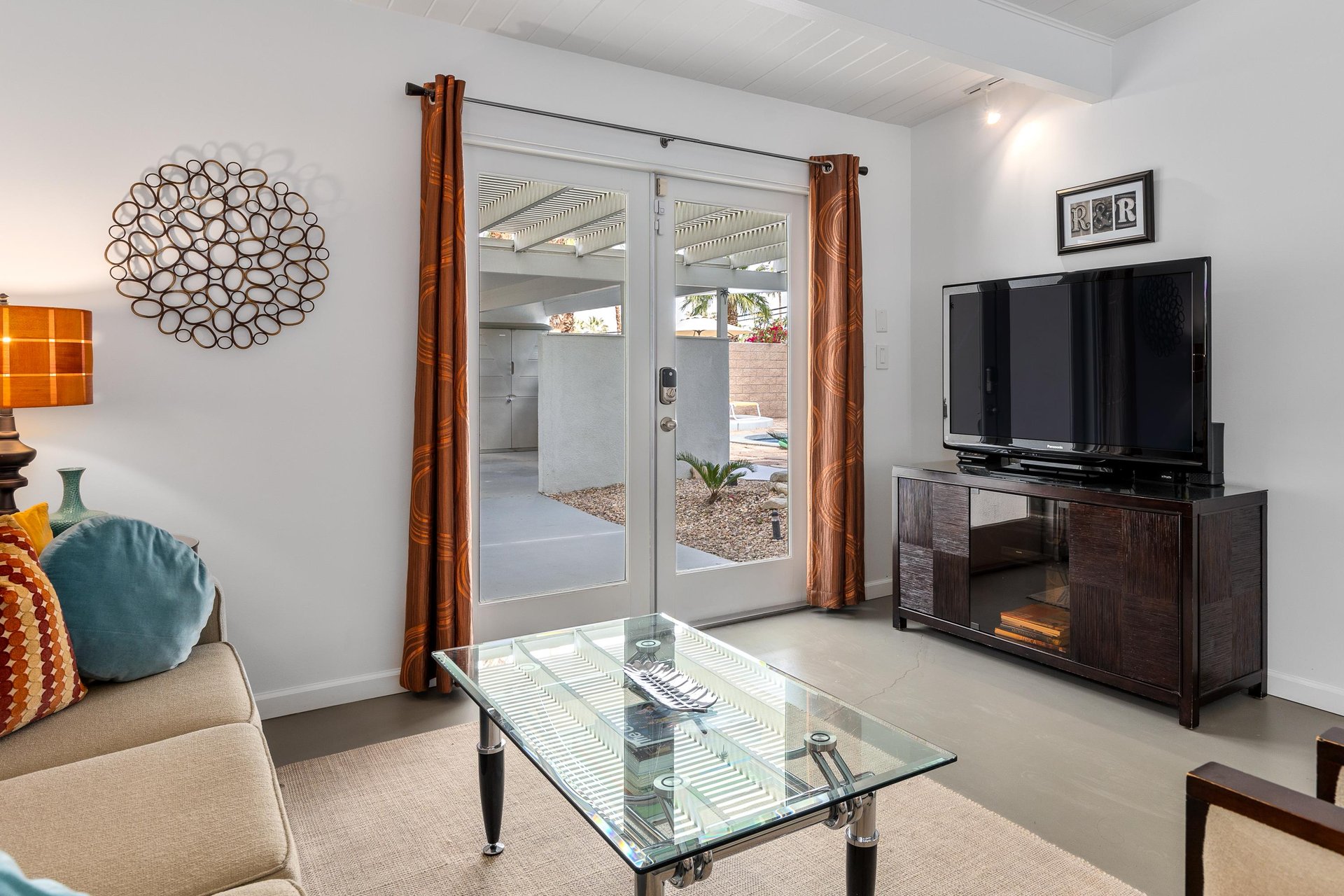 Easy patio access from the living room