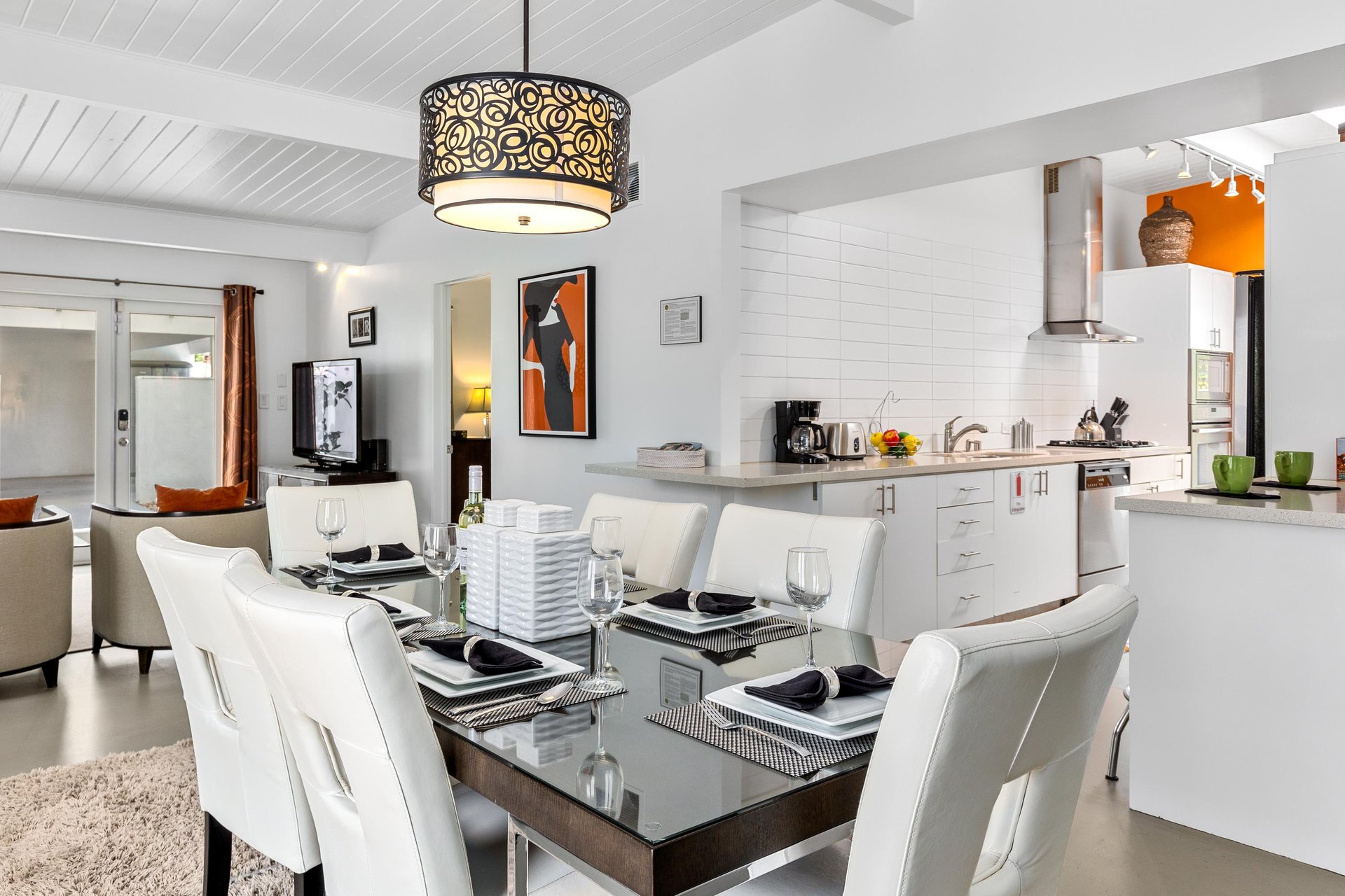 Open concept living spaces