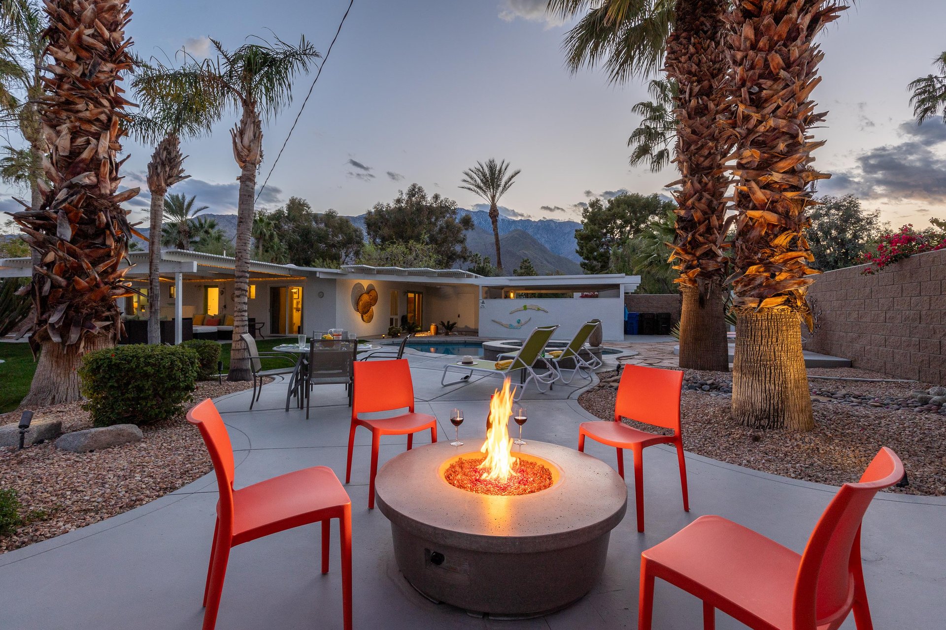 Spend your evenings around the fire