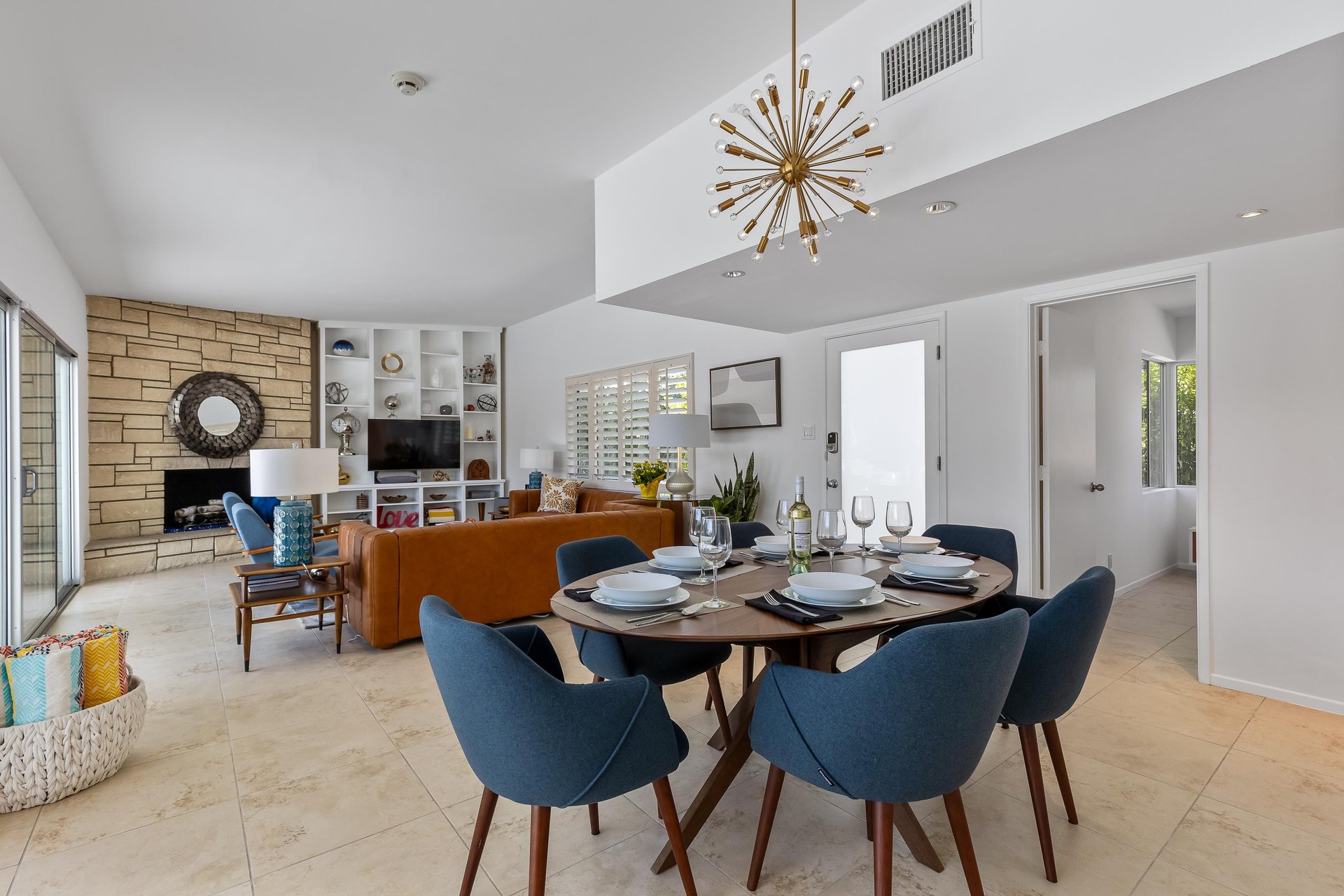 Open concept living spaces