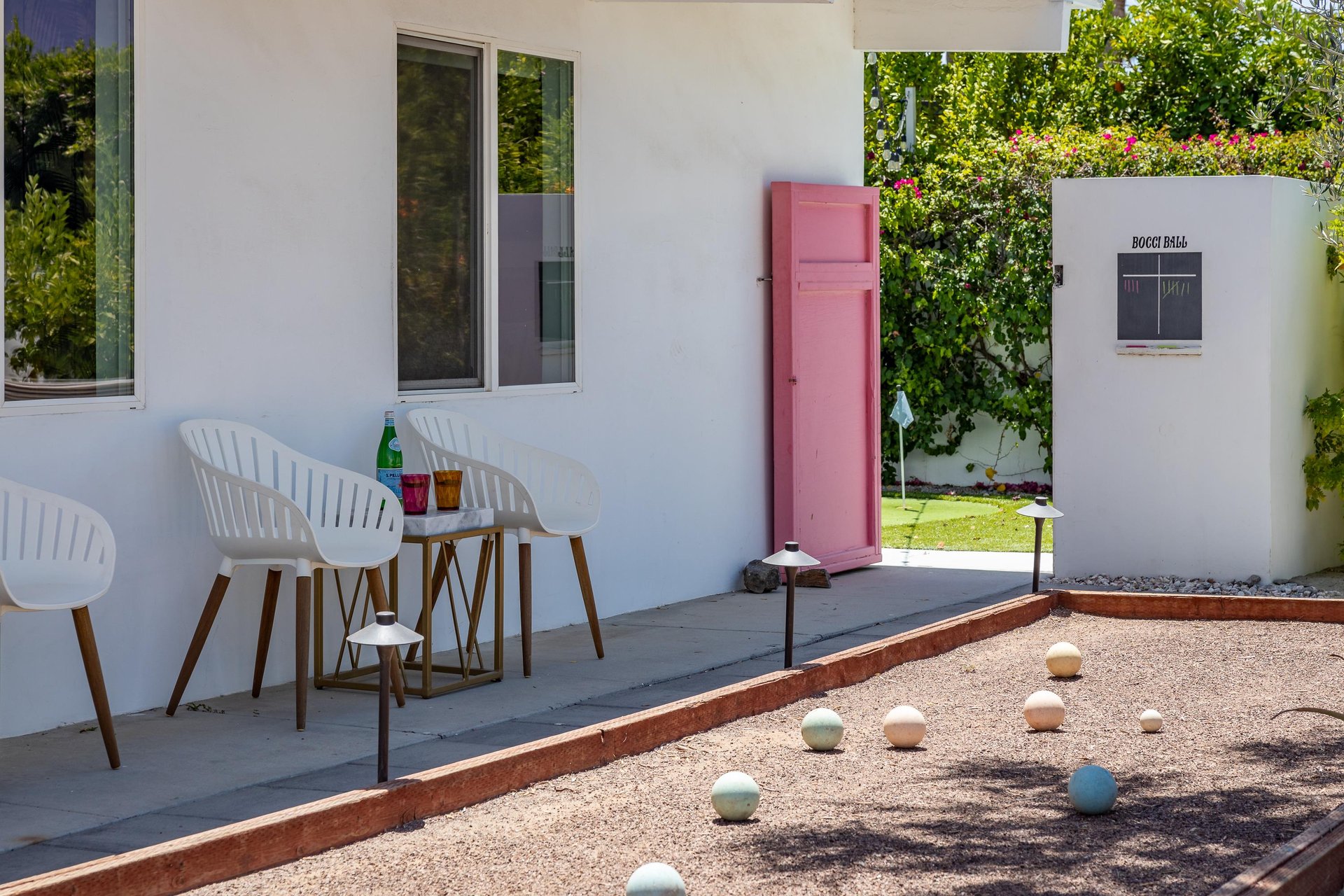 Play a game of bocce ball