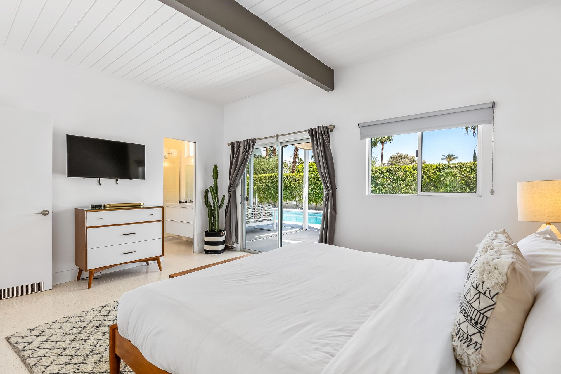 Spacious guest bedroom