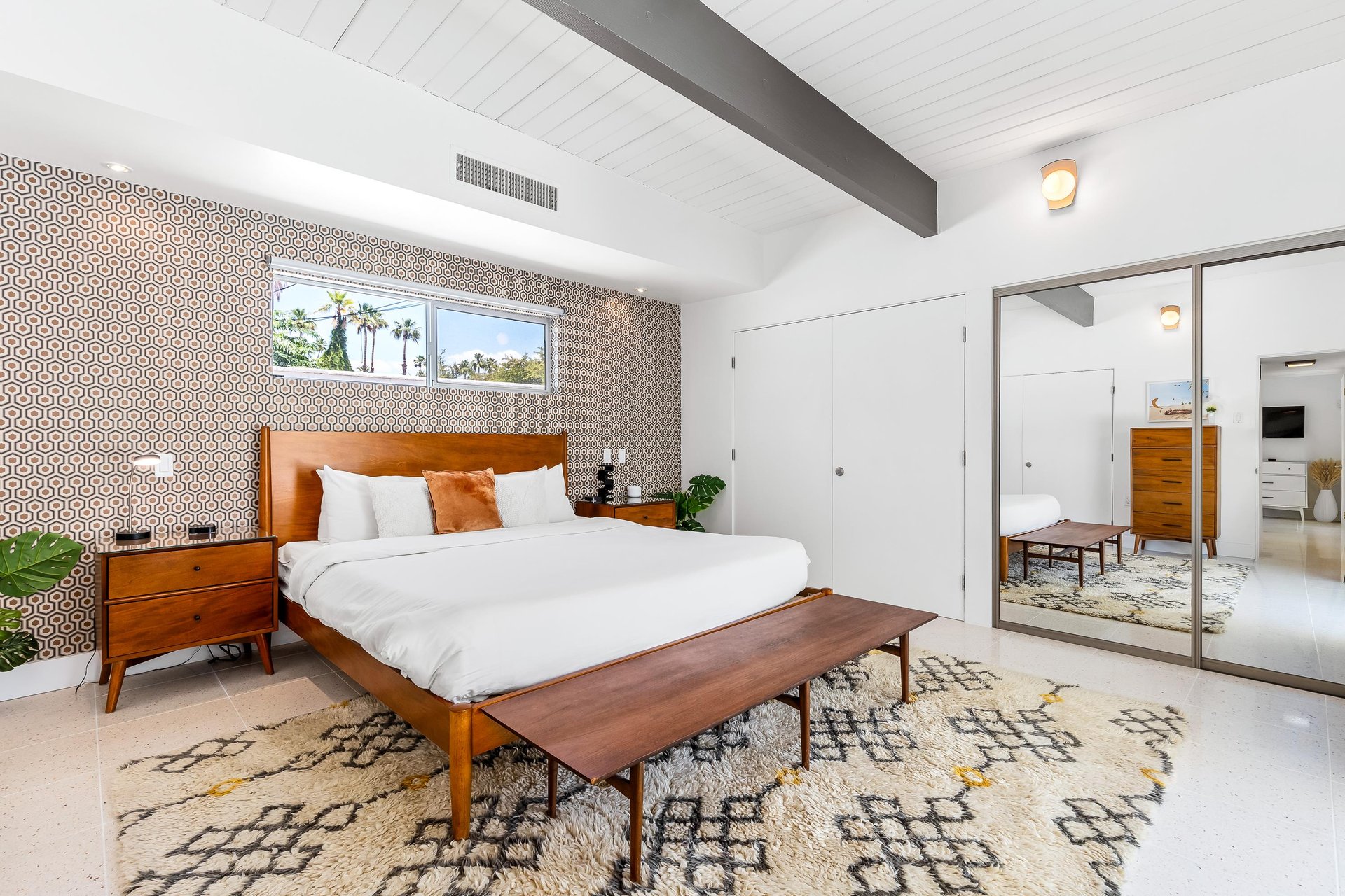 Peaceful guest bedroom