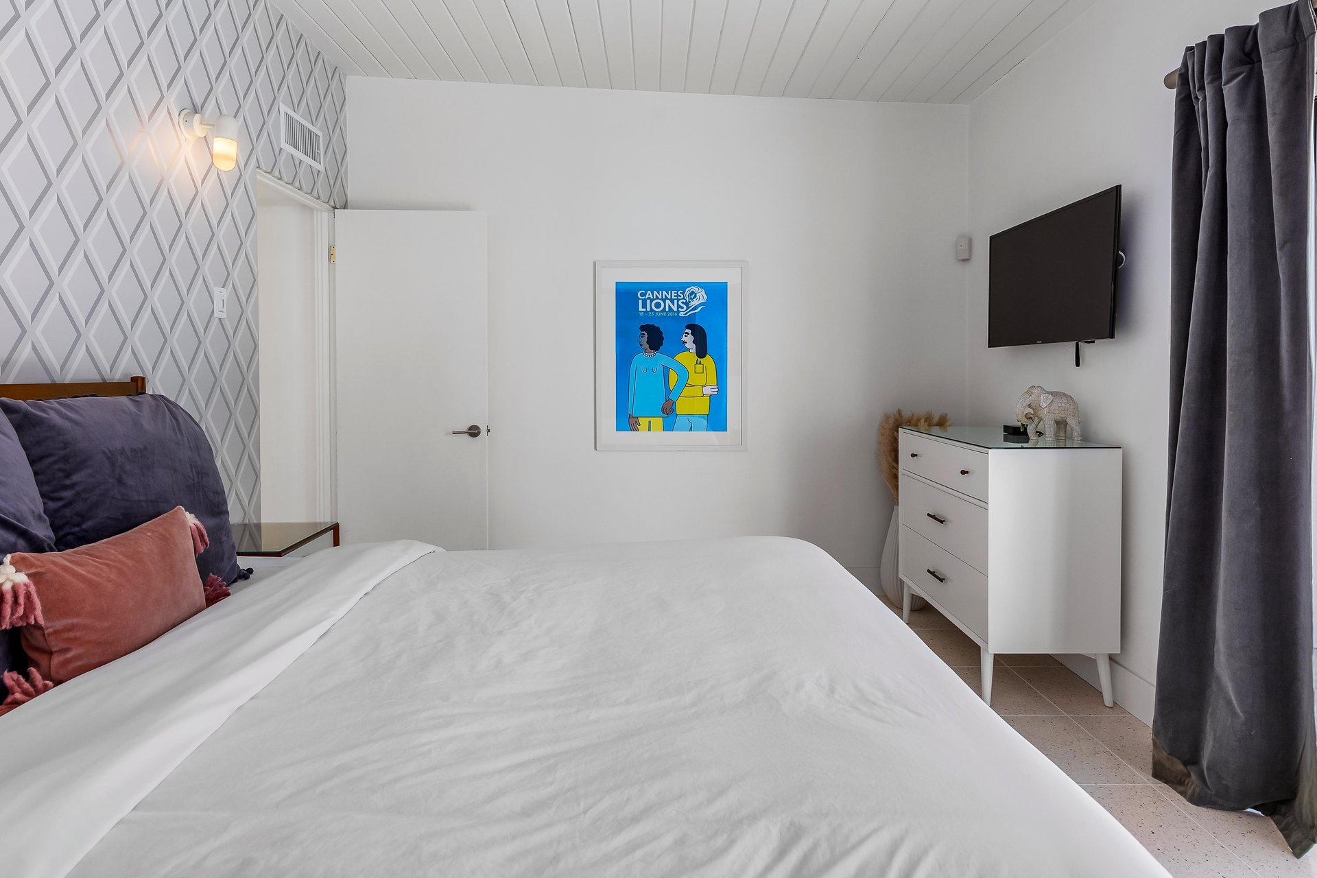 Comfortable guest bedroom