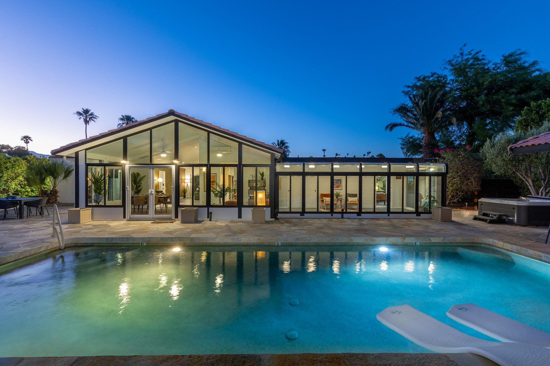 Dive into the moonlit pool