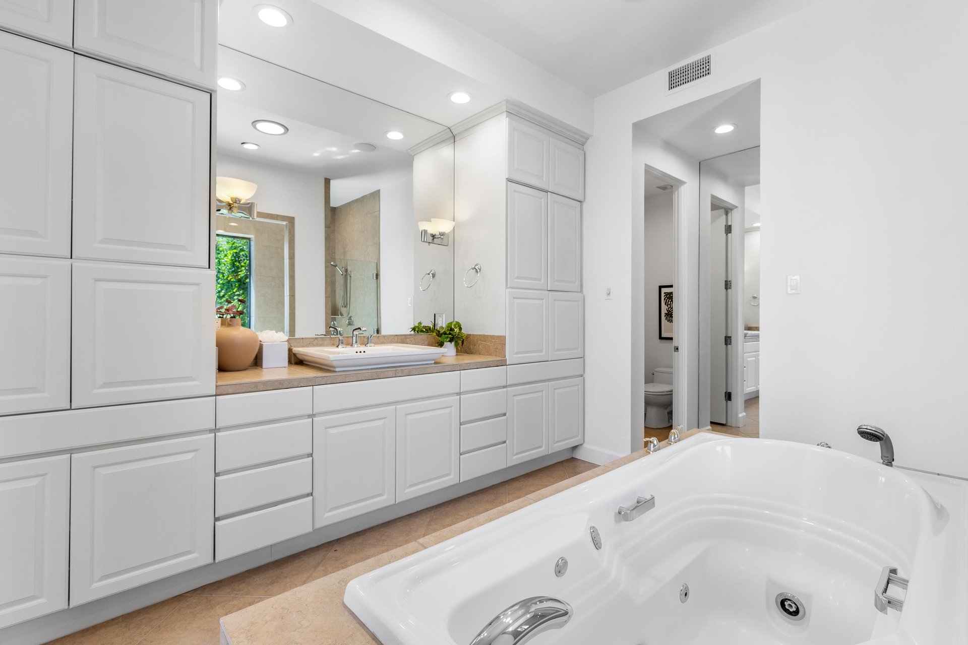 Spalike guest bathroom