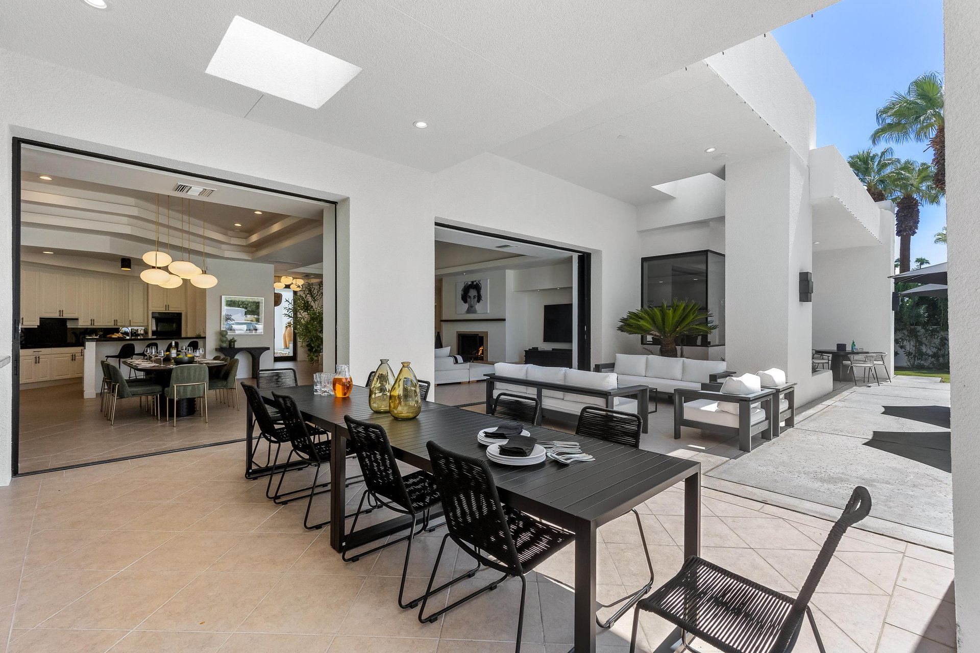 Outdoor dining perfect for family dinners