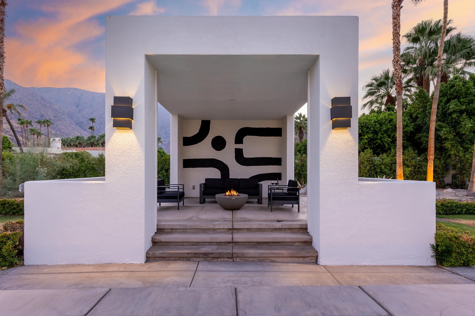 Impressive raised patio