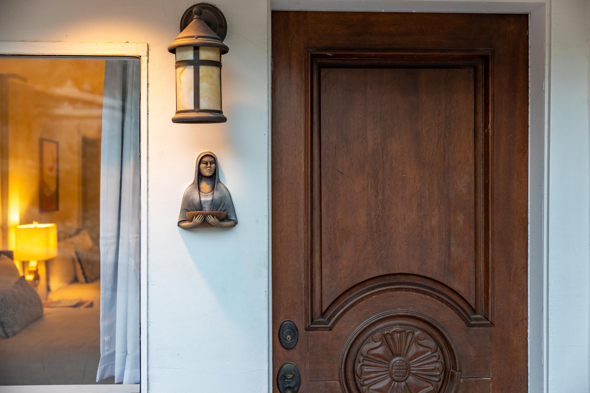 Beautifullycarved wooden door