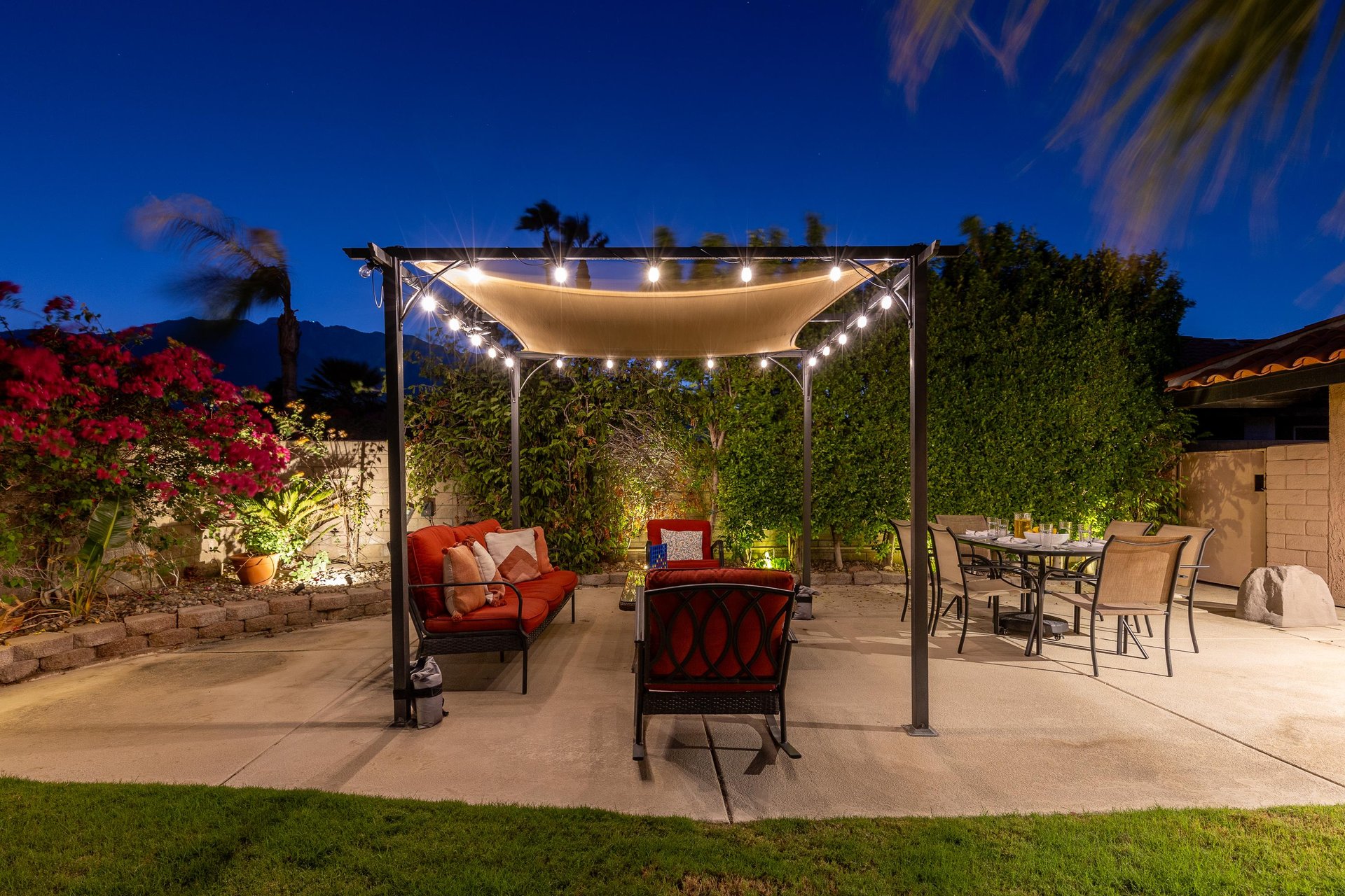 The twinkle lights add a touch of magic