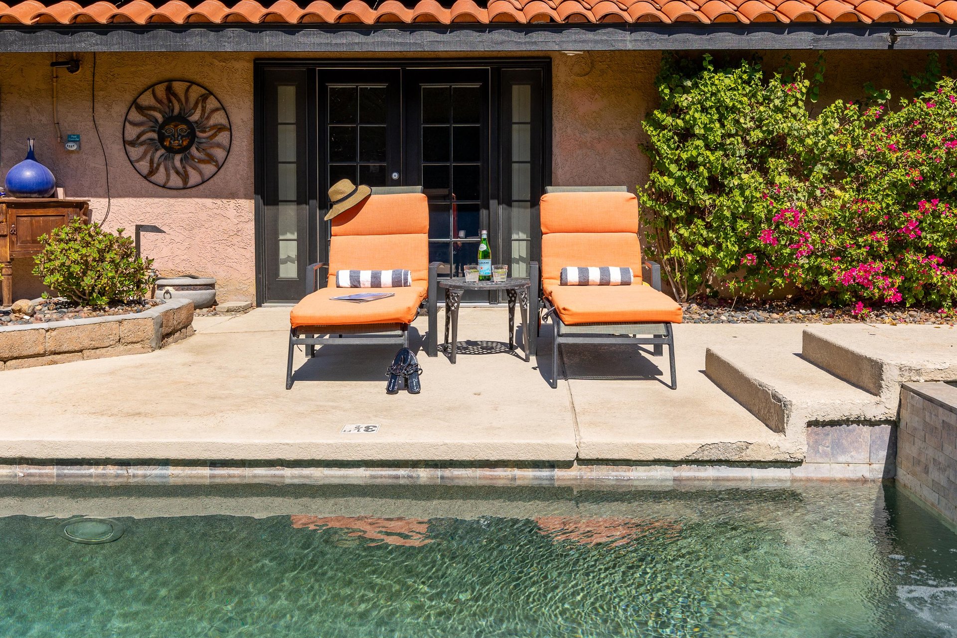 Bask in the warm sunshine