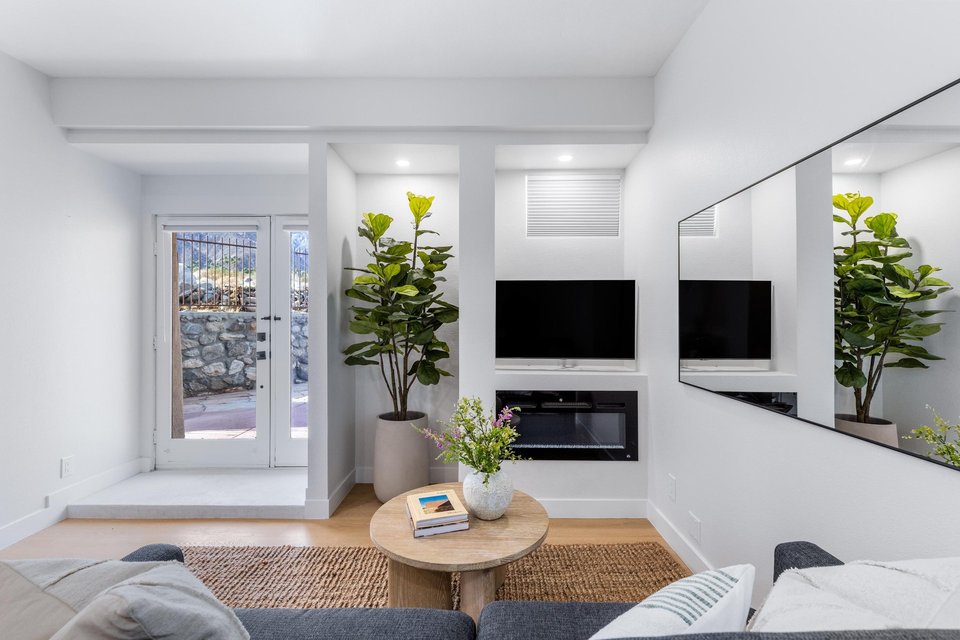 Casita lounging area  Queen sleeper sofa