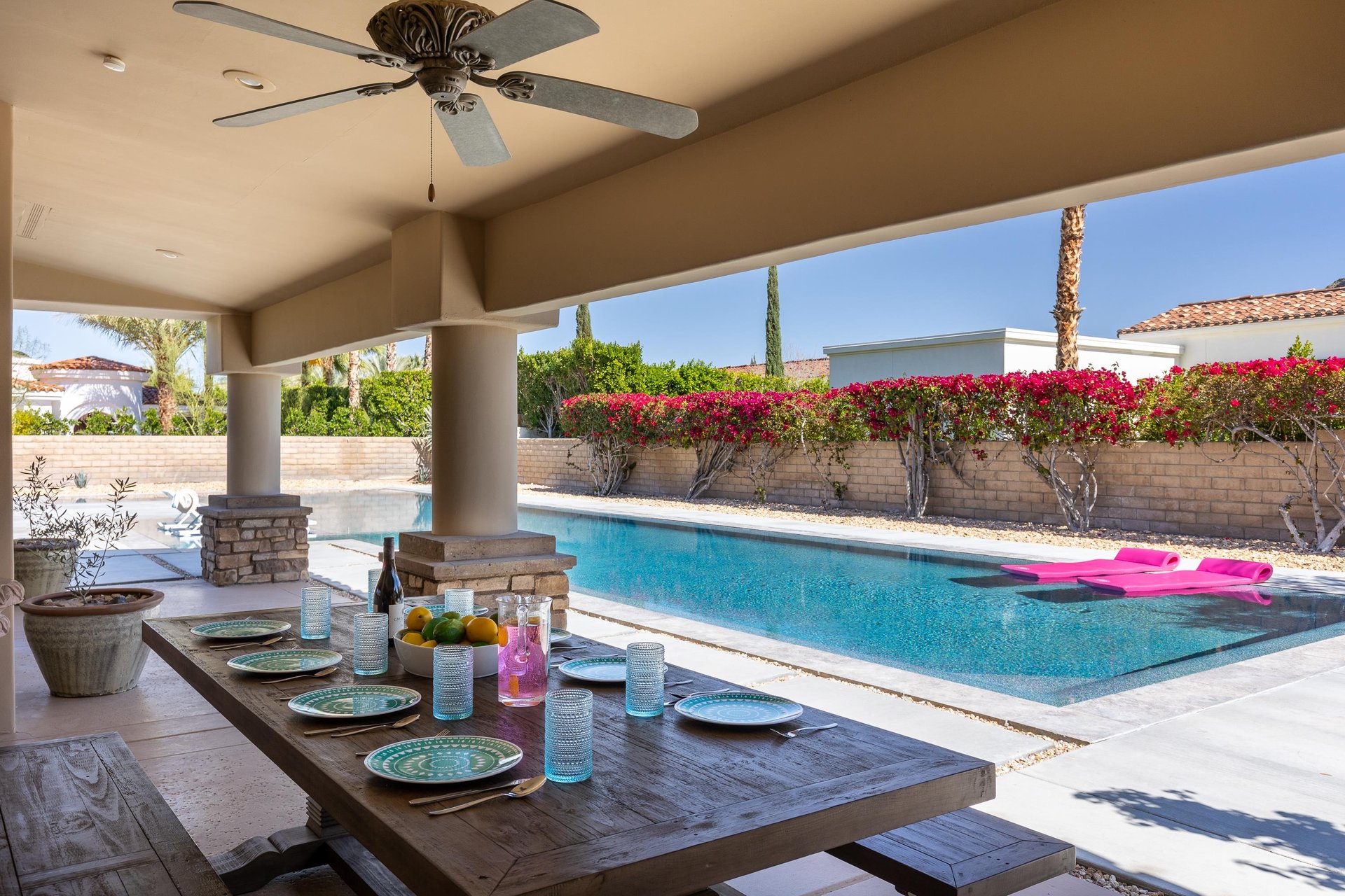 Dine al fresco at this picnic table for eight