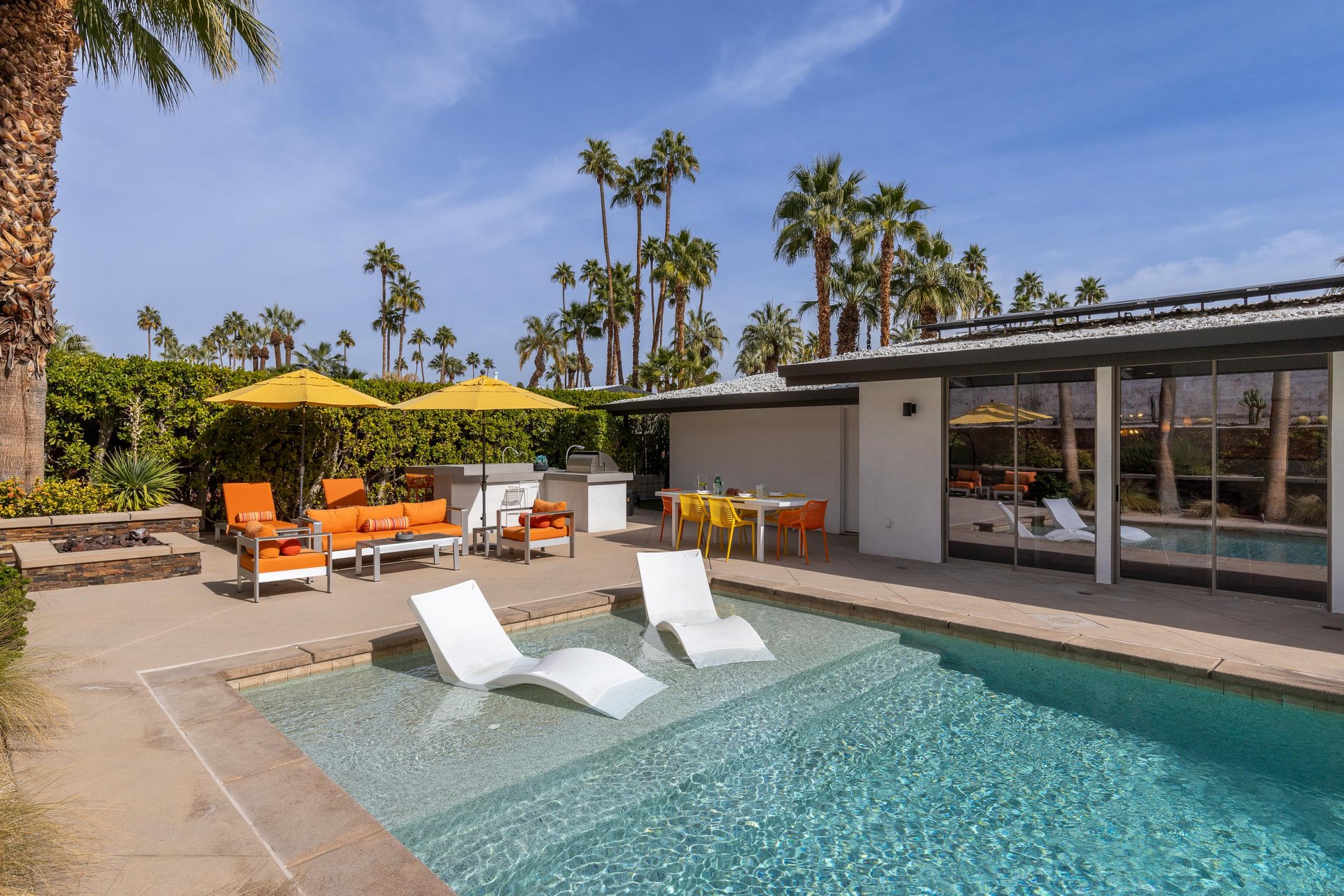 Tons of spaces to lounge around or get a tan