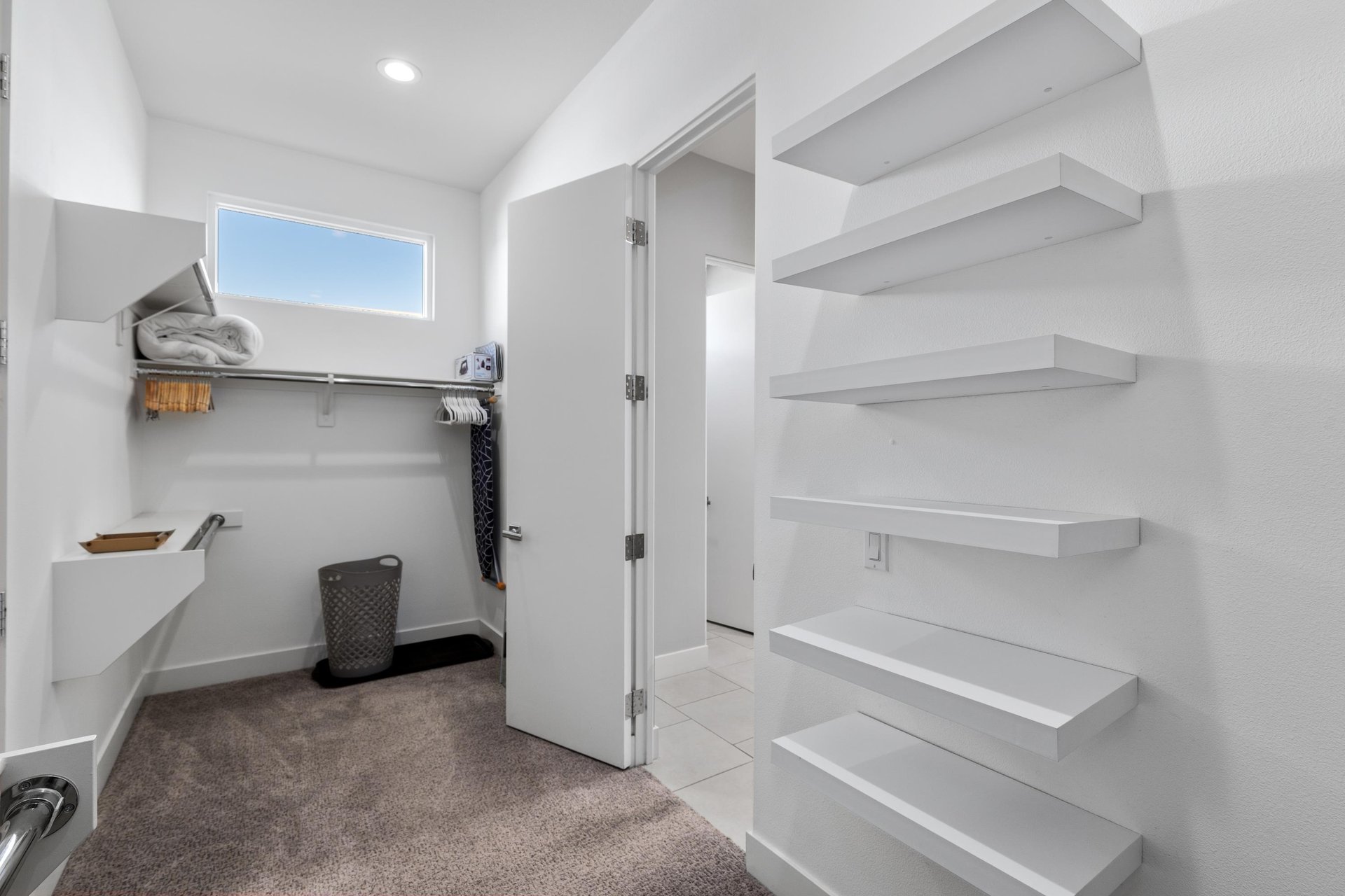 Primary bedroom closet  tons of space