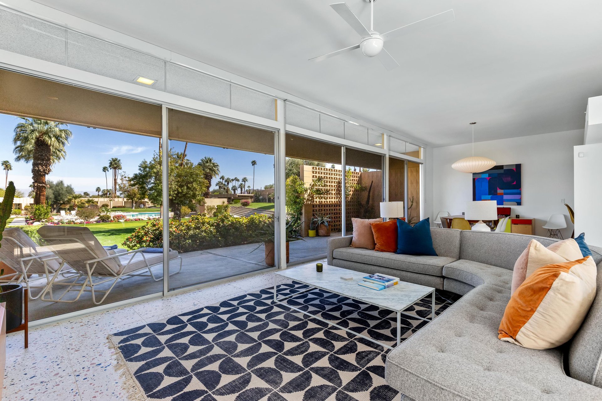 Gorgeous open concept living and dining area