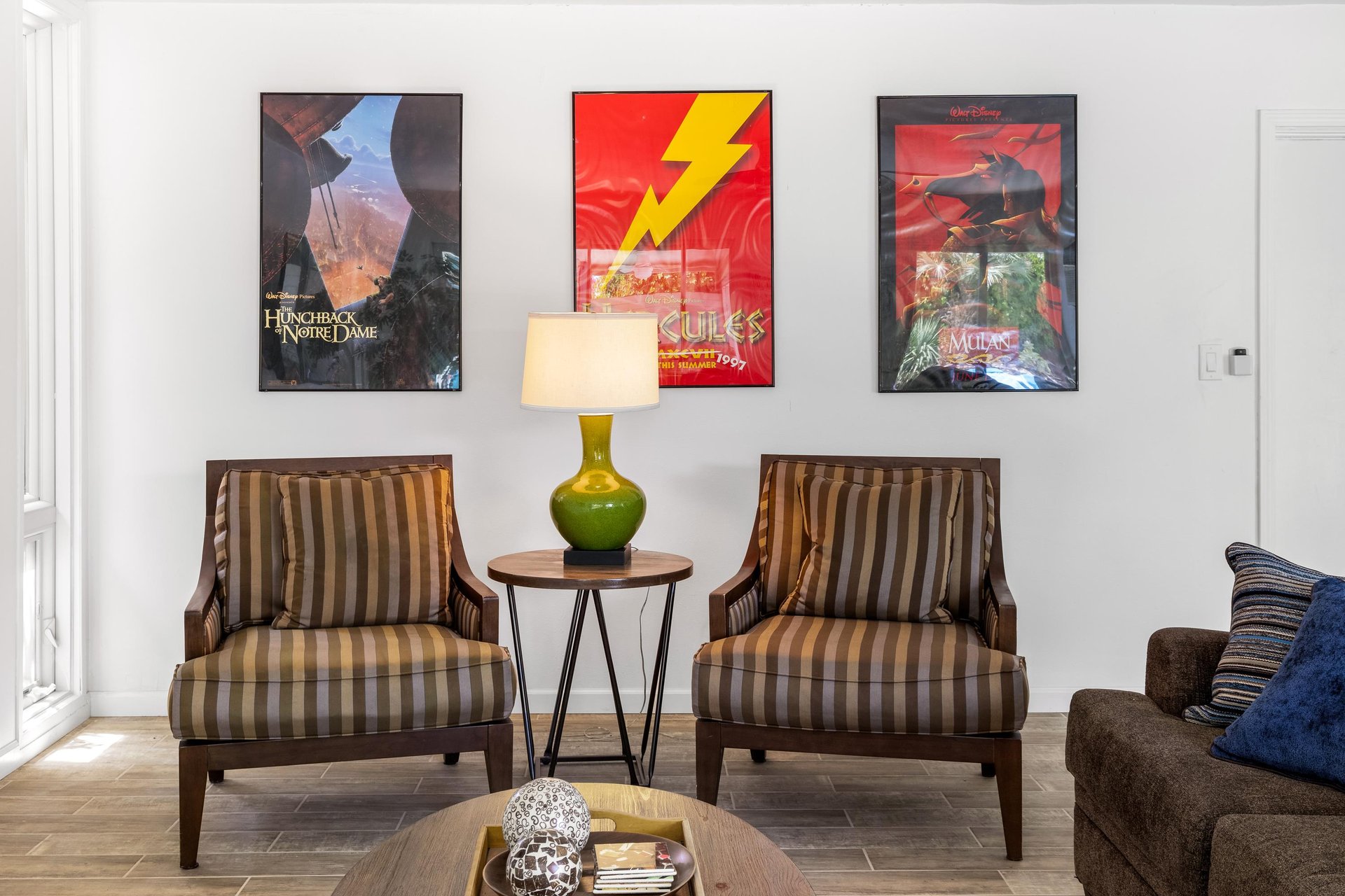 Modern furniture in the bonus Media Room