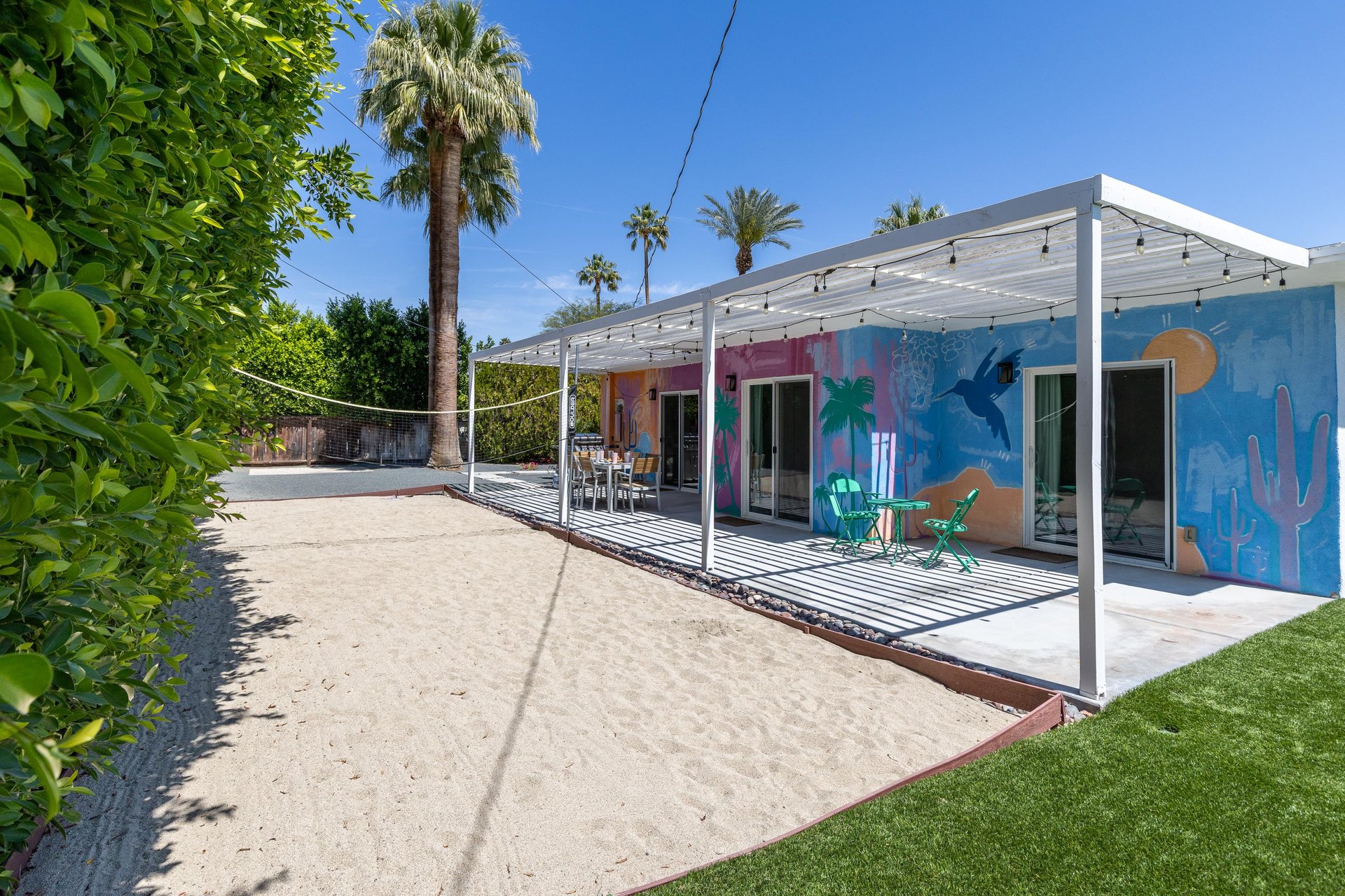 Try your hand at a game of badminton