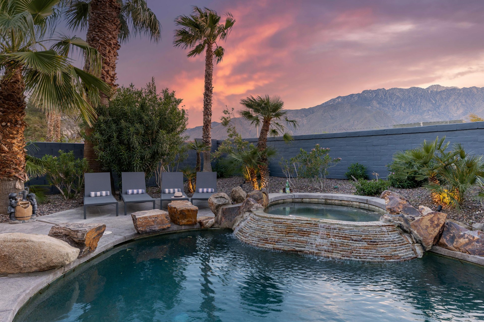 Magnificent mountain sunsets