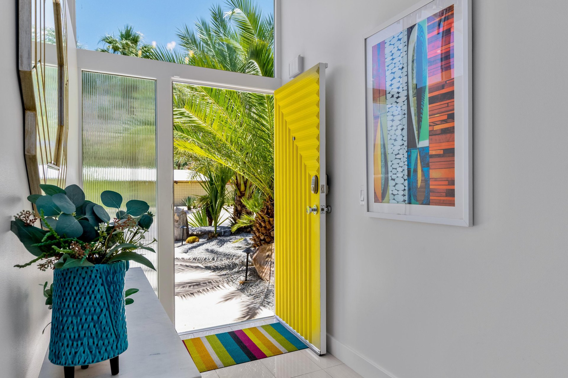 Pops of color everywhere