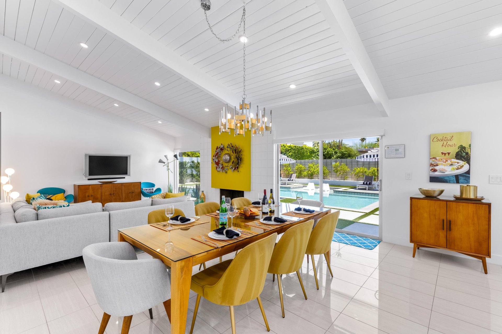 Spacious combined living areas