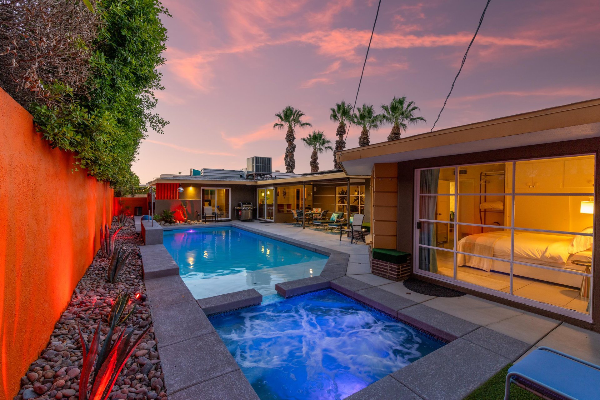 Enjoy the Spa at sunet