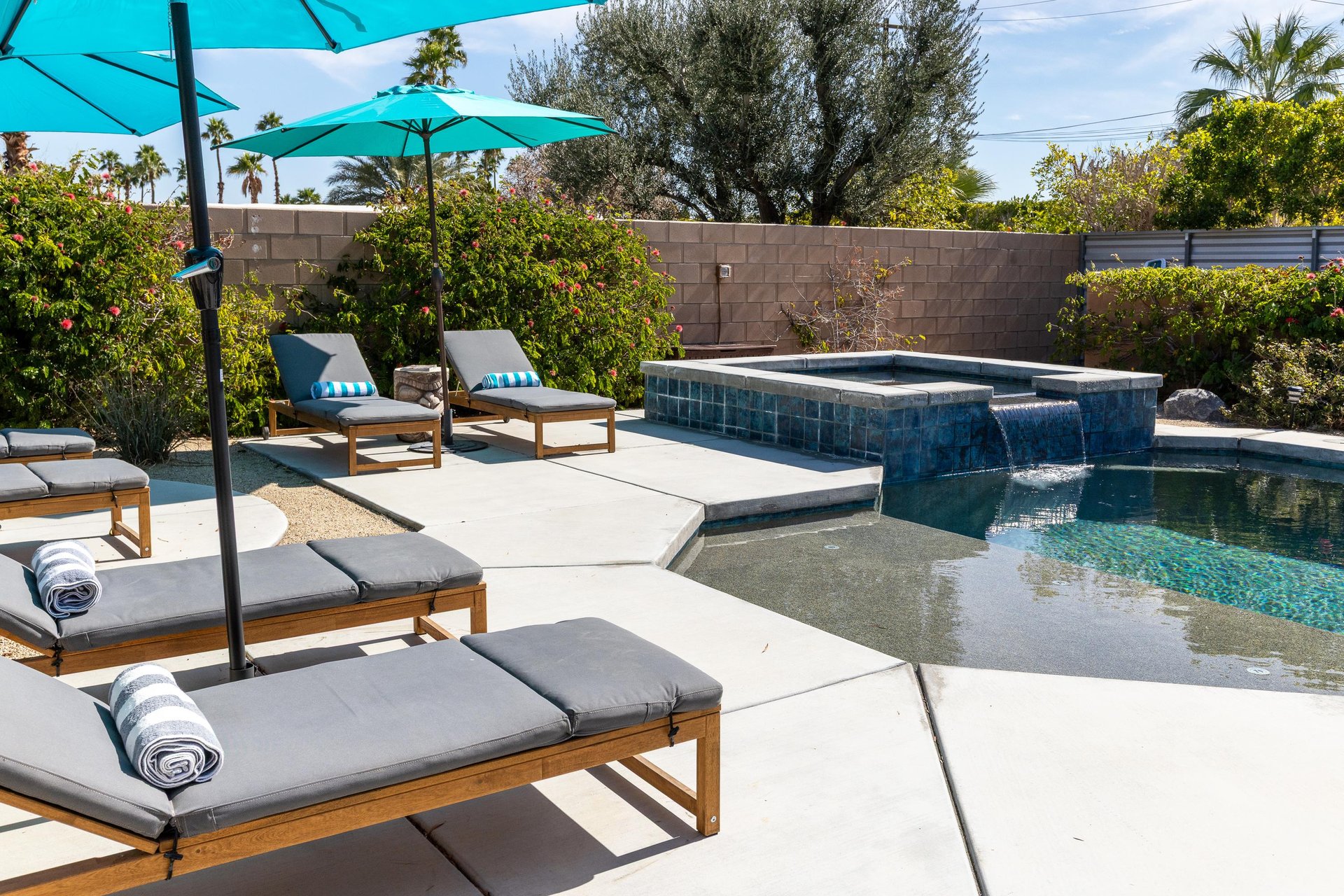 Gorgeous pool and spa at Splash  Sip House