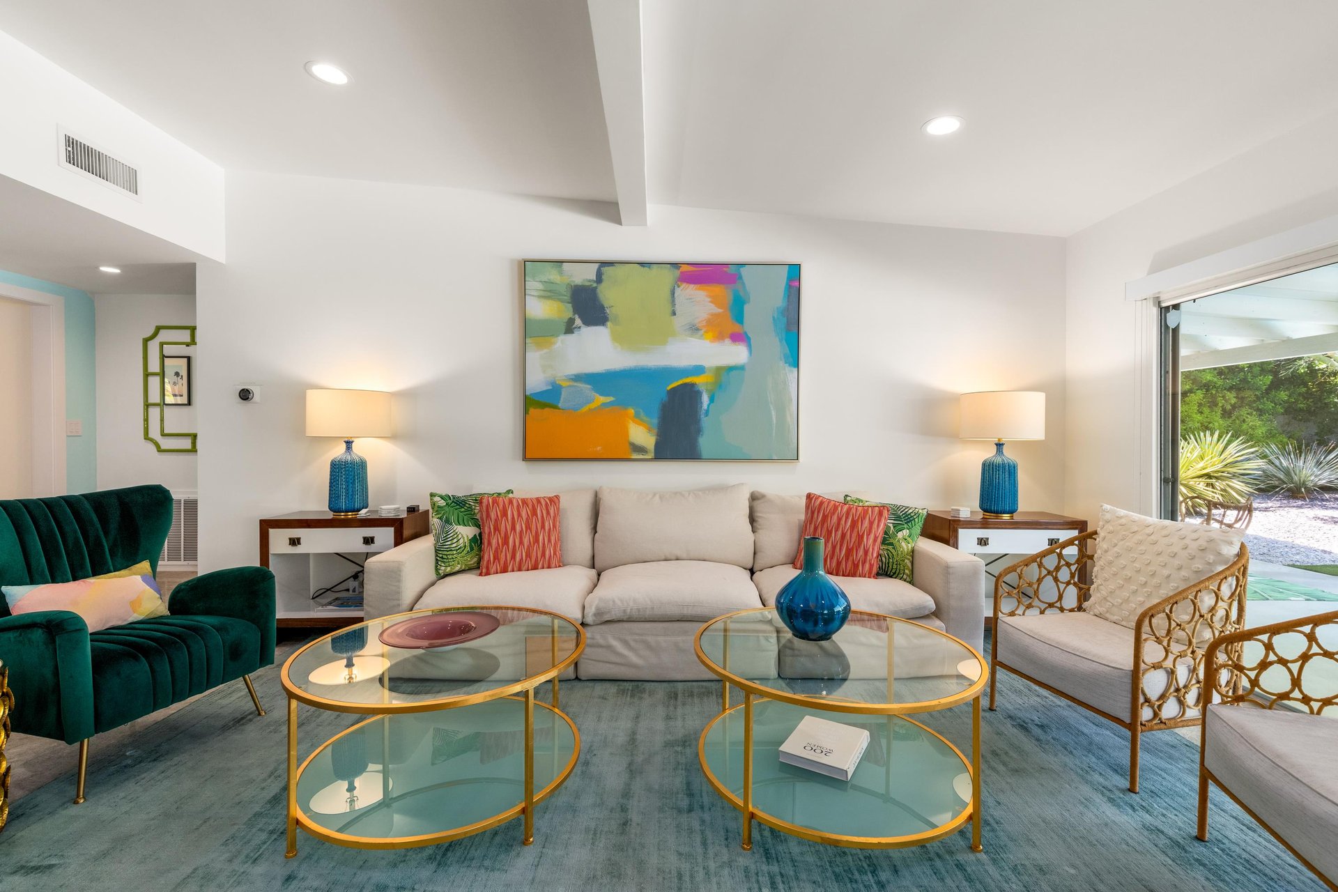 Mid century modern design touches everywhere