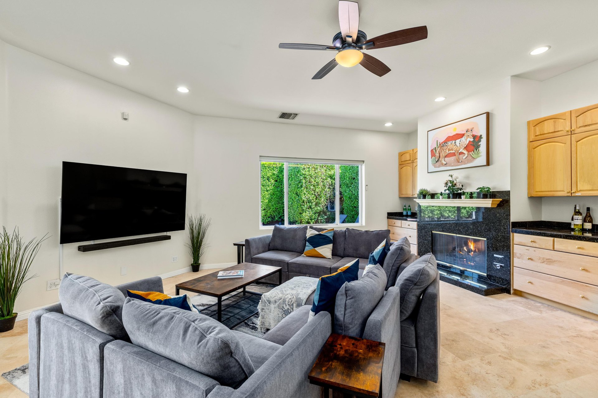 Second living room with firepit