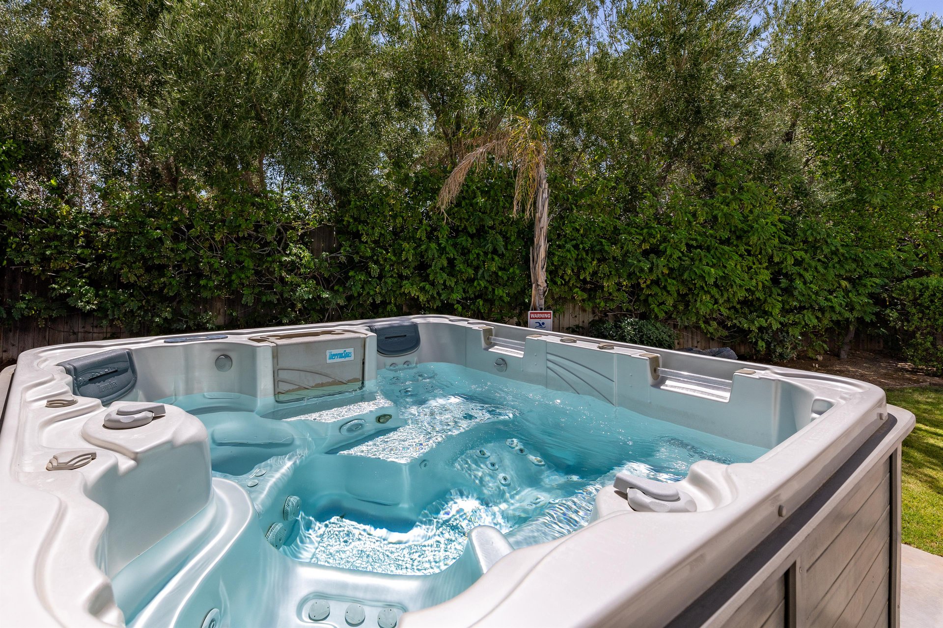 Soothing above ground spa