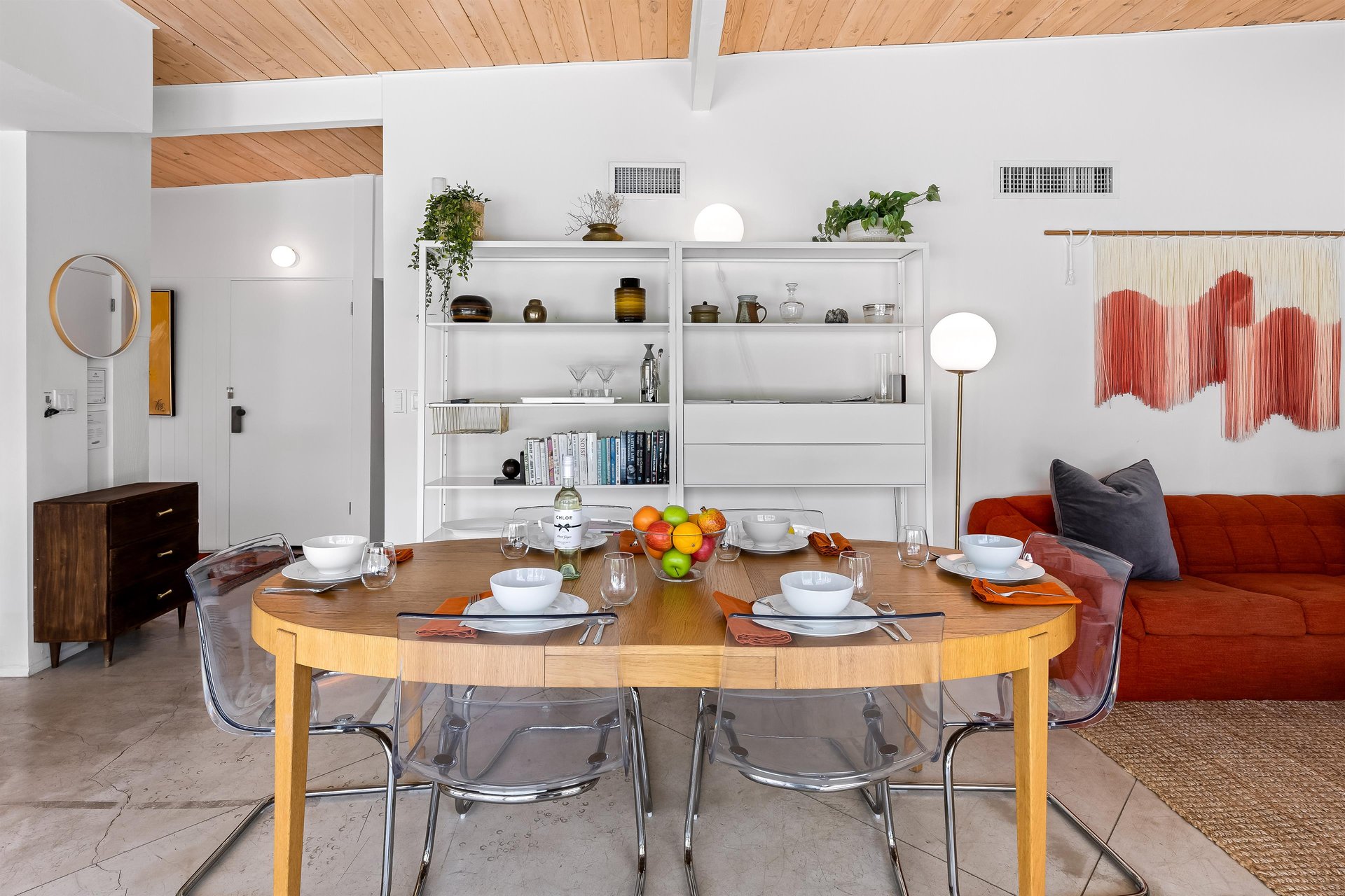 Chic acrylic dining chairs