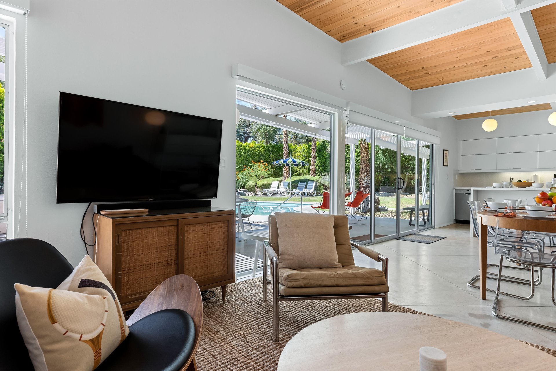 Large living room flat screen TV