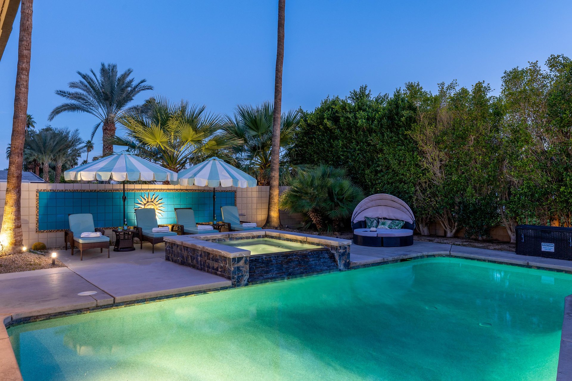 Soak in the twilight waters