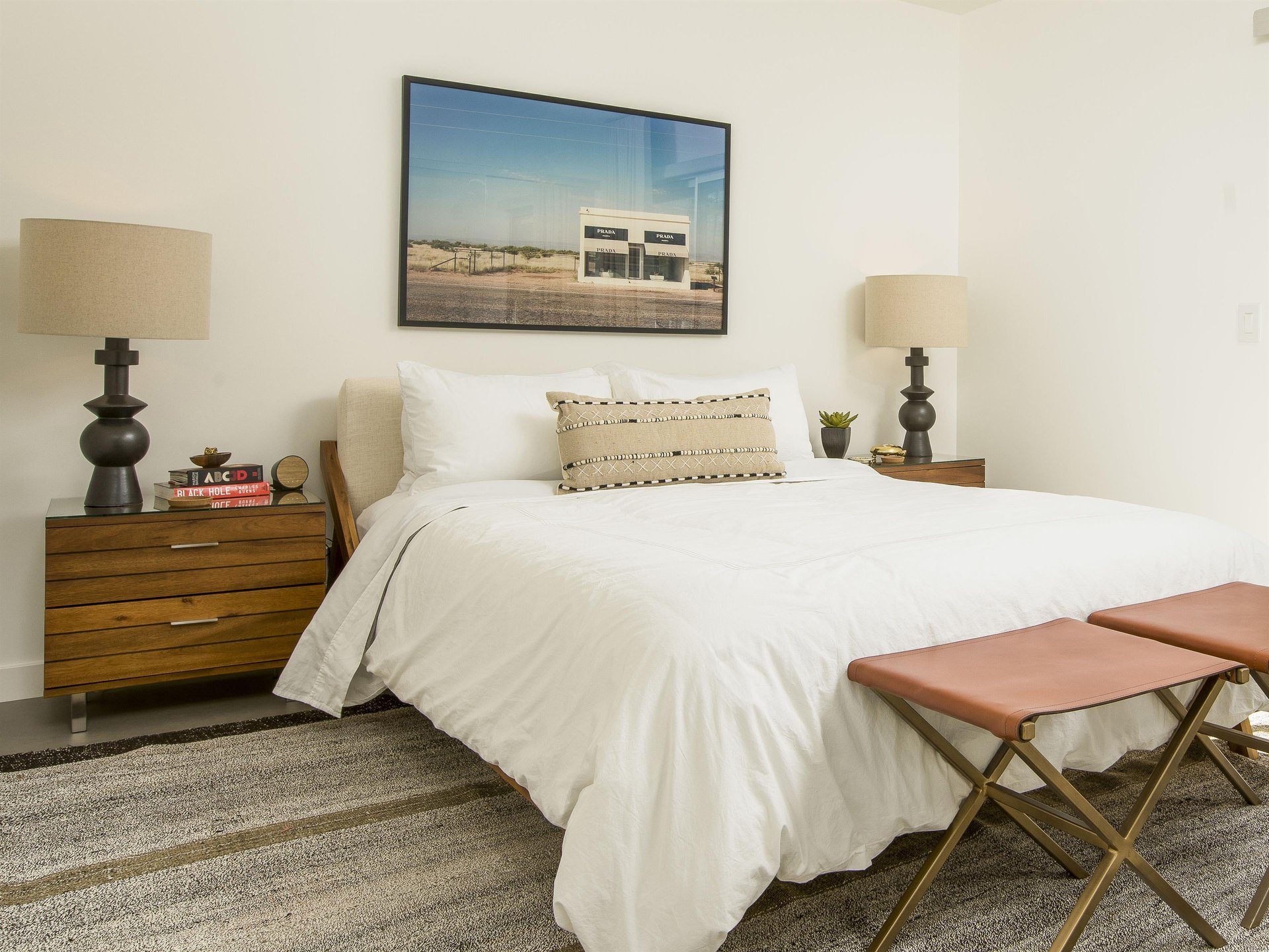 Fall asleep in the gorgeous bedroom