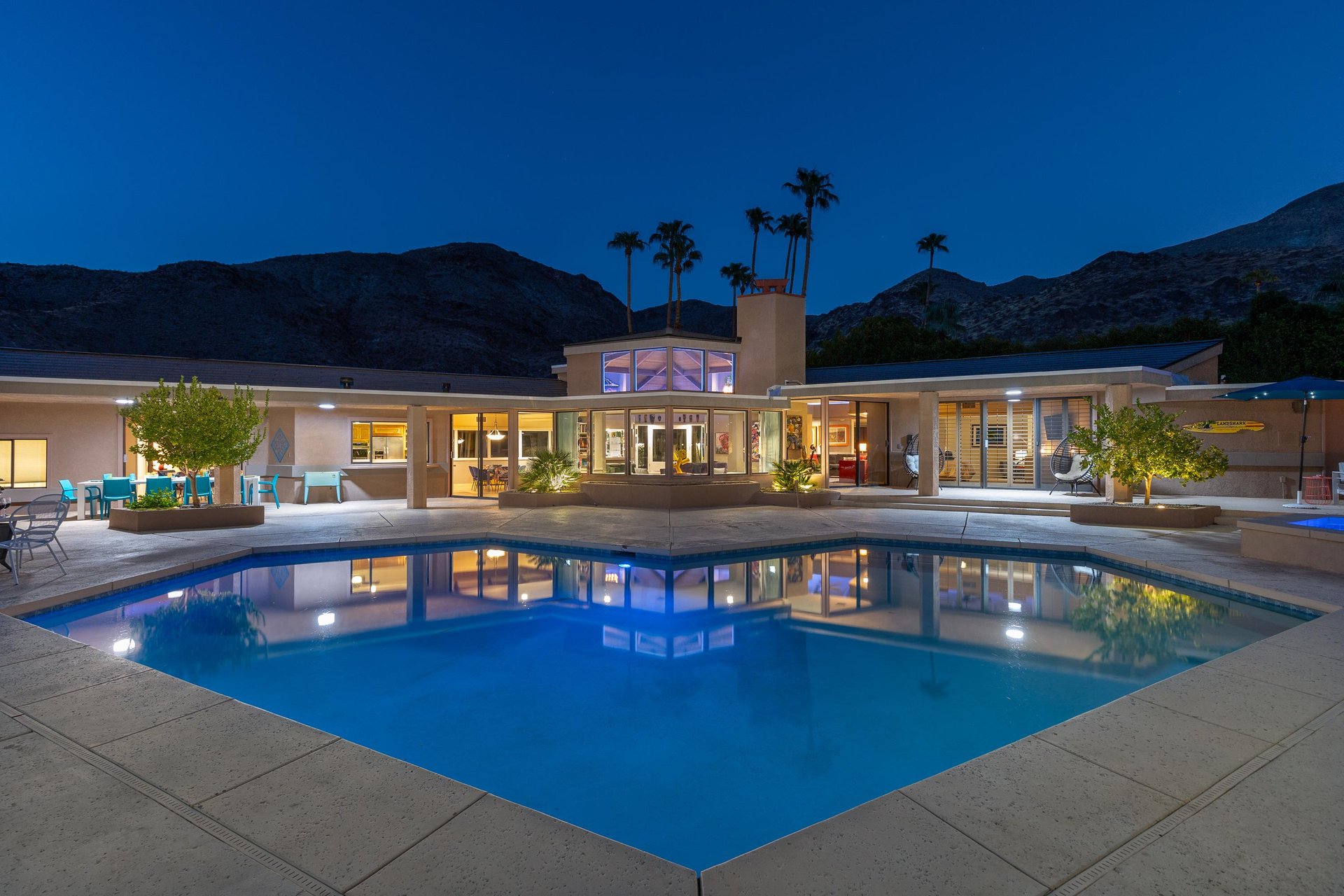 Swim in the moonlit water