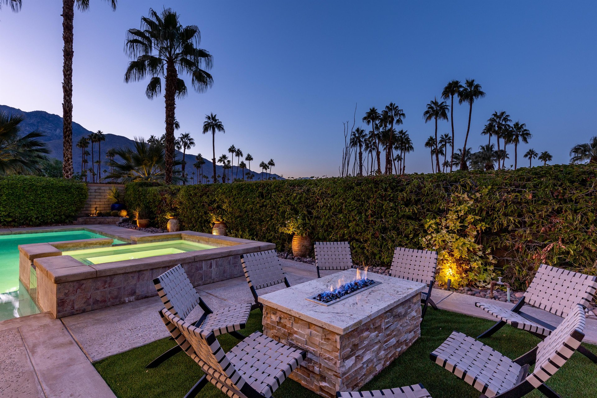 Cozy up around the fire