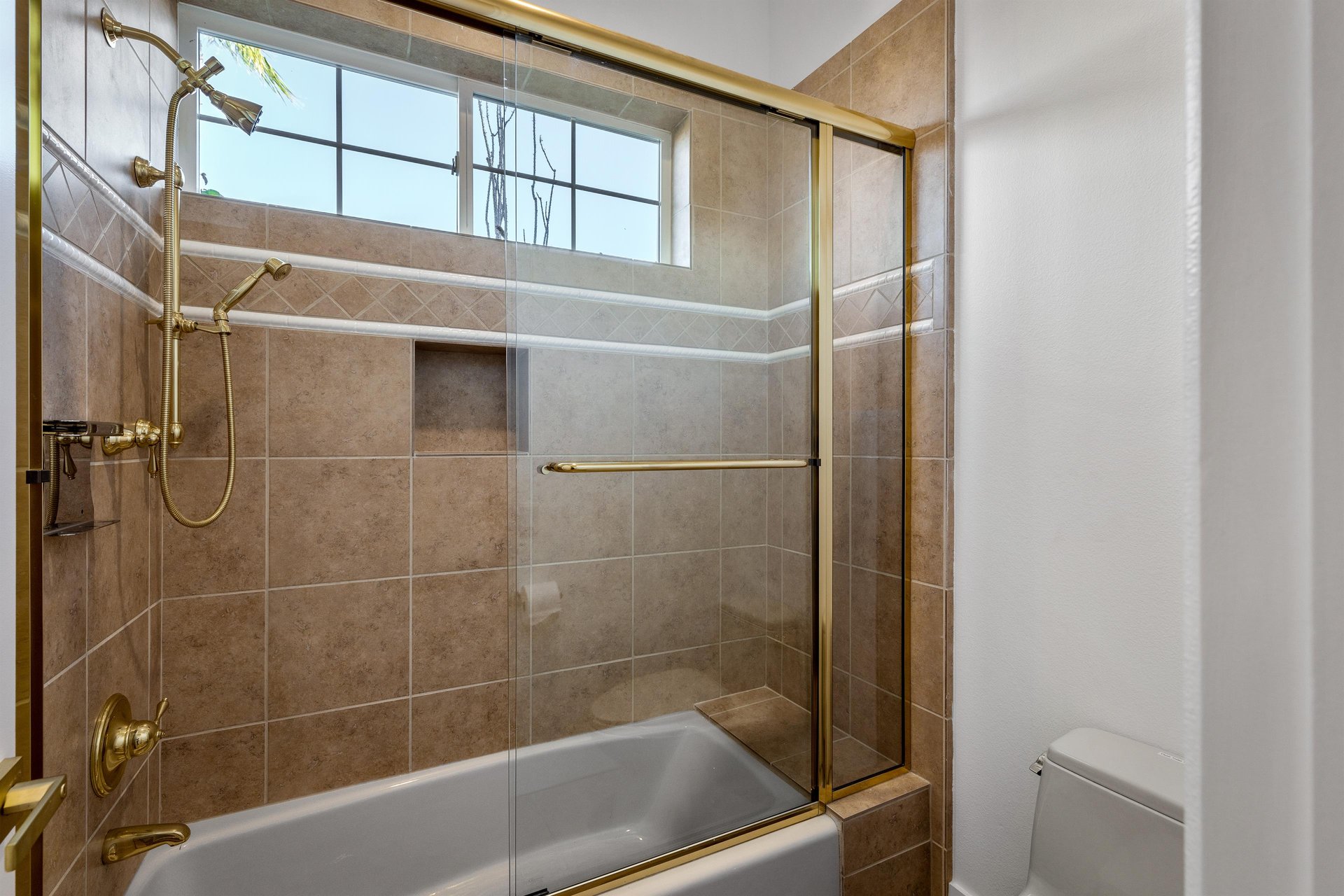 Guest shower and tub