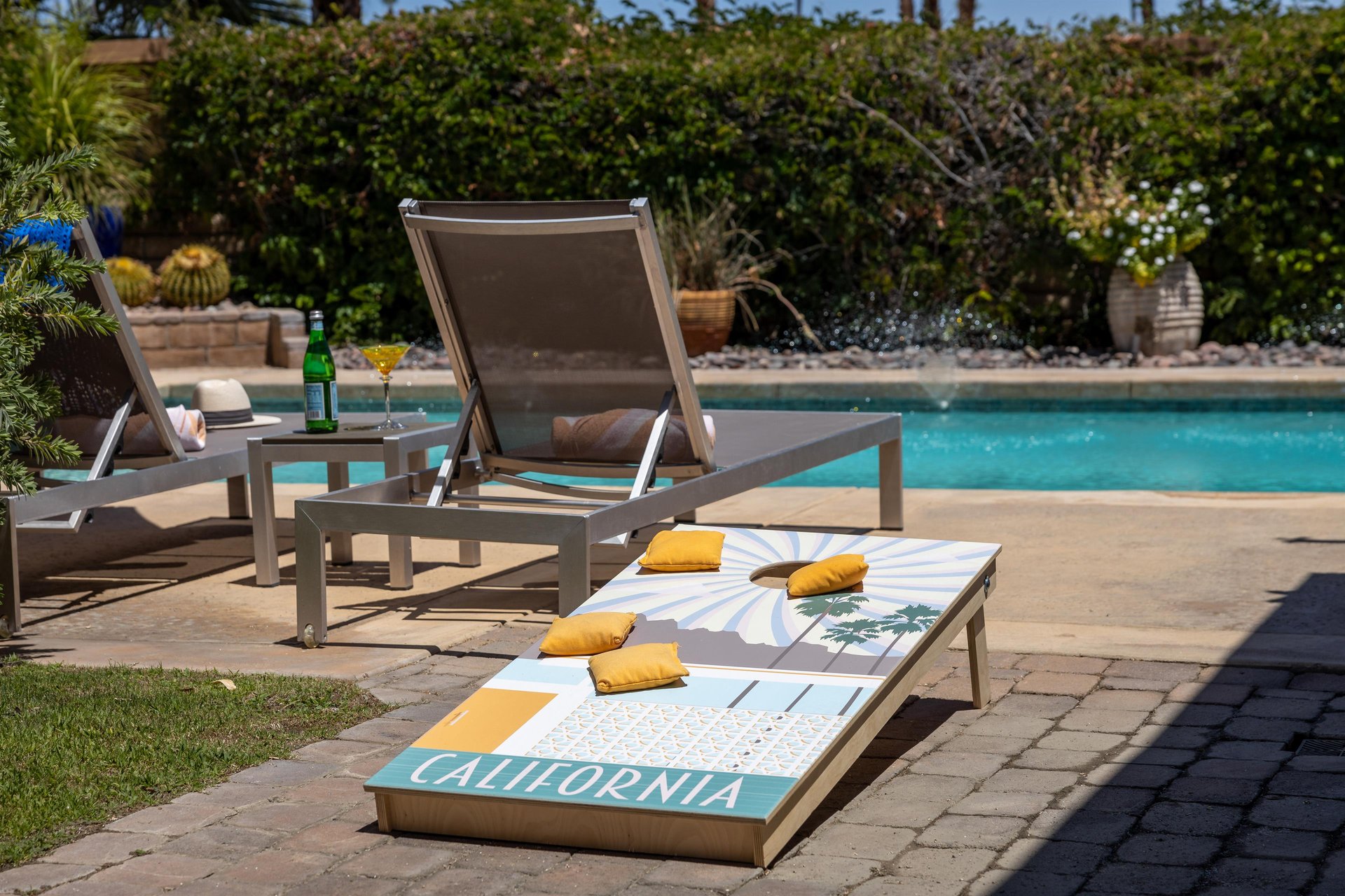 Cornhole by the Pool