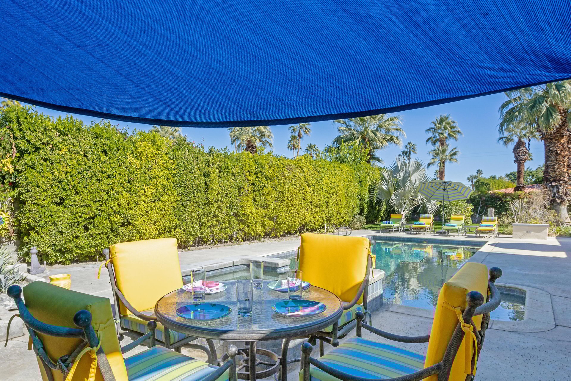 Enjoy a barbeque by the pool