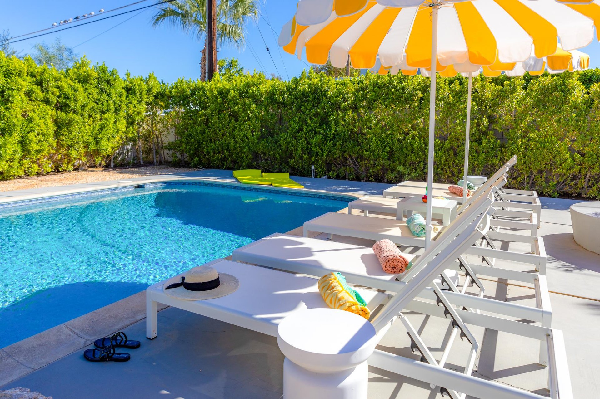 Enjoy a cocktail pool side