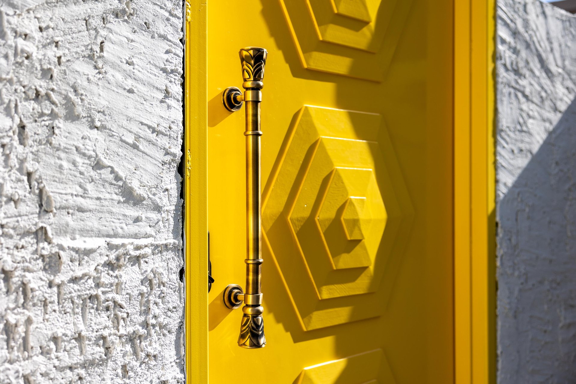 Yellow Doors are a big thing in Palm Springs