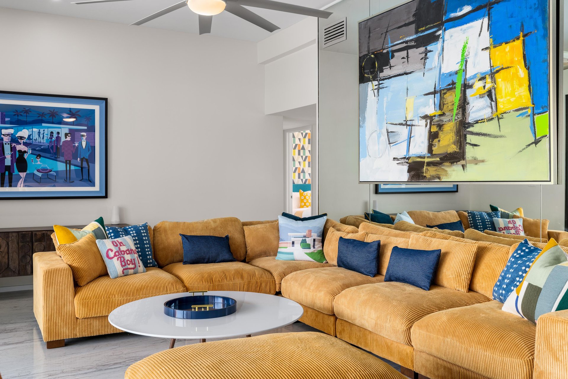 Comfy, gorgeous living room furniture