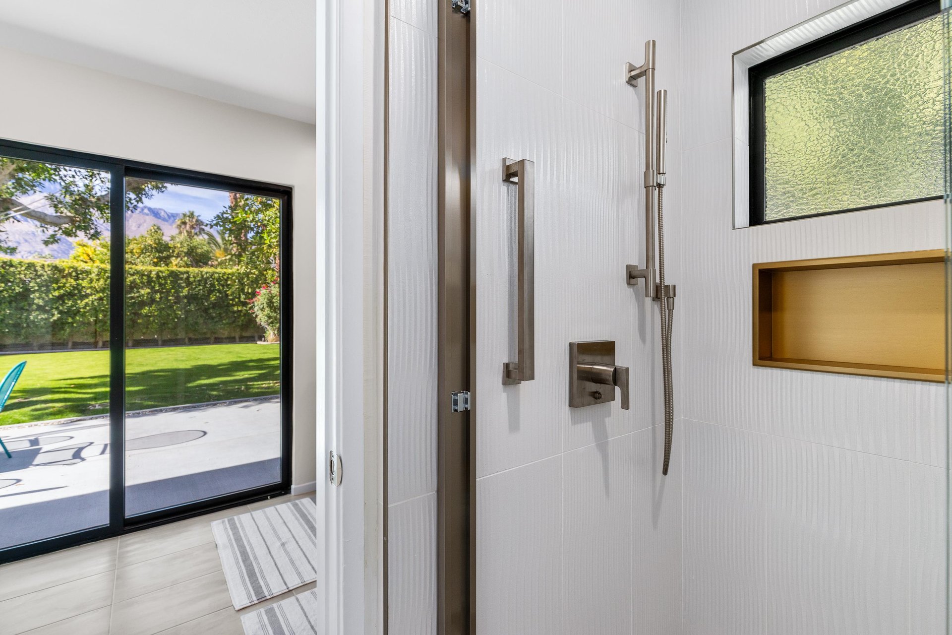 Gorgeous modern shower in the Primary Bath