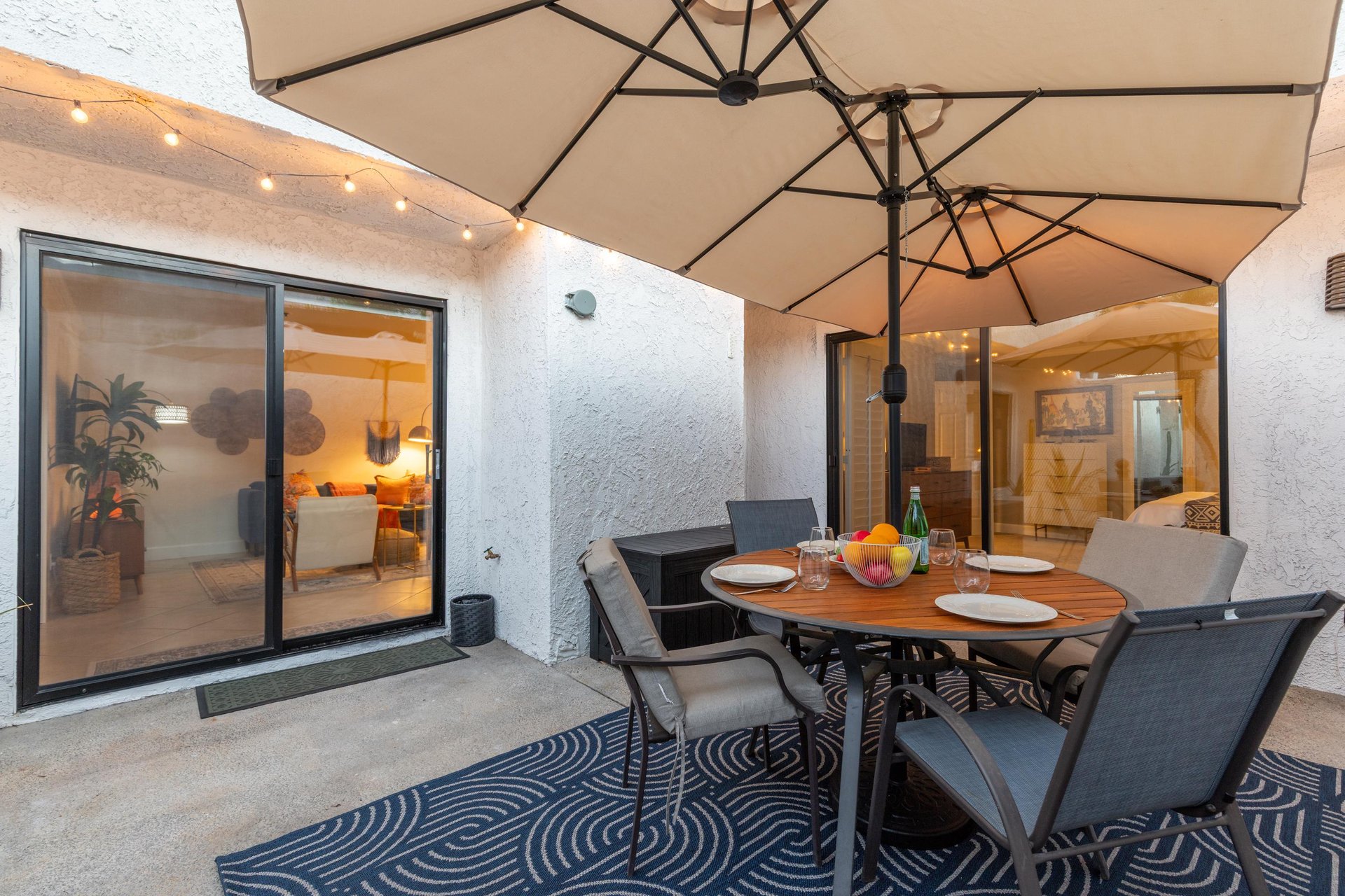 Beautiful covered al fresco dining